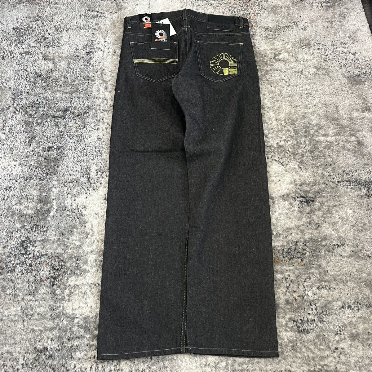 Vintage Y2K Akademics raw black baggy wide leg NWT jeans