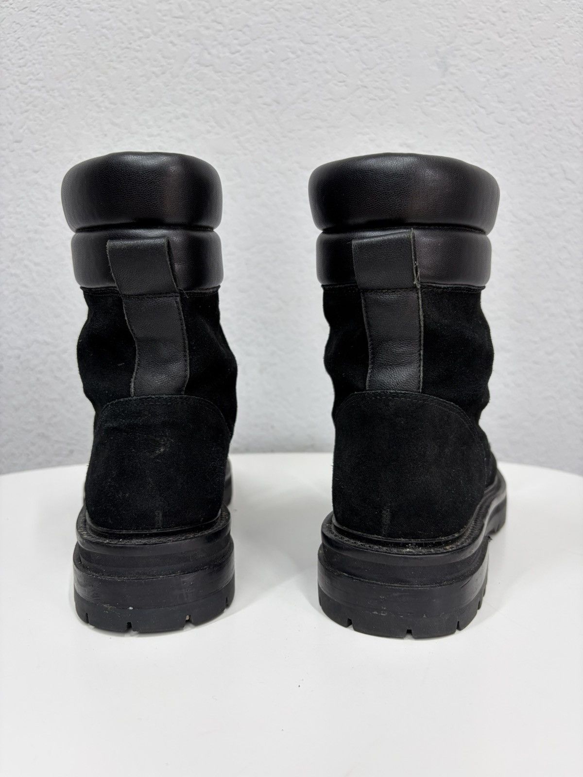 If Six Was Nine Balmain Rick Owens Style Crystal Zip Combat Boots Punk Goth Size US 7.5 / EU 40-41 - 11 Thumbnail
