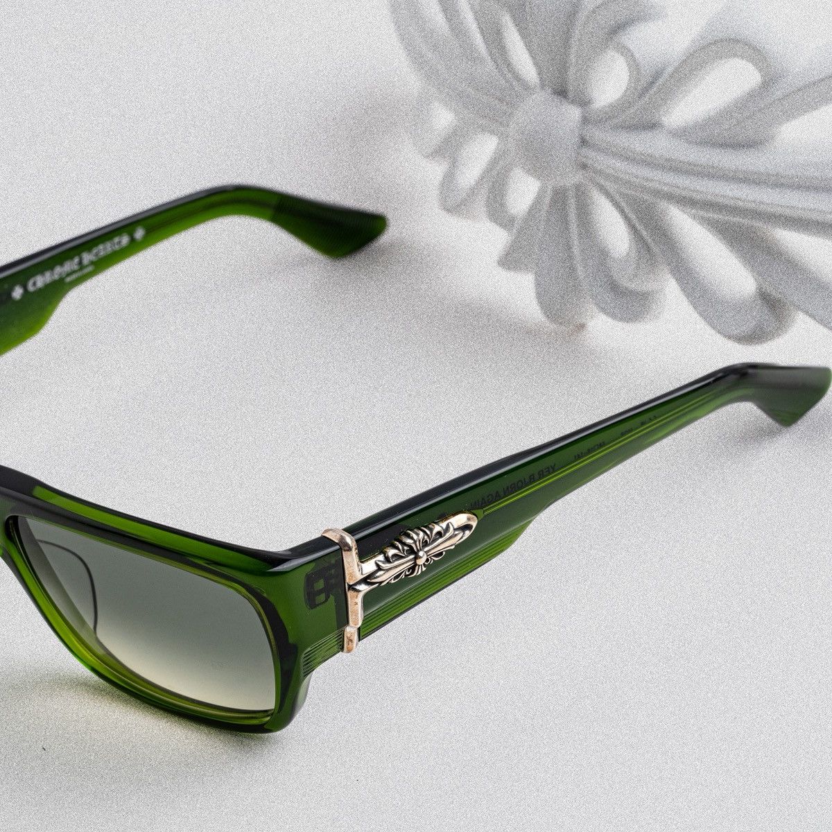 Chrome Hearts CHROME HEARTS YER BJORN AGAIN MOSS SUNGLASSES Size ONE SIZE - 3 Thumbnail