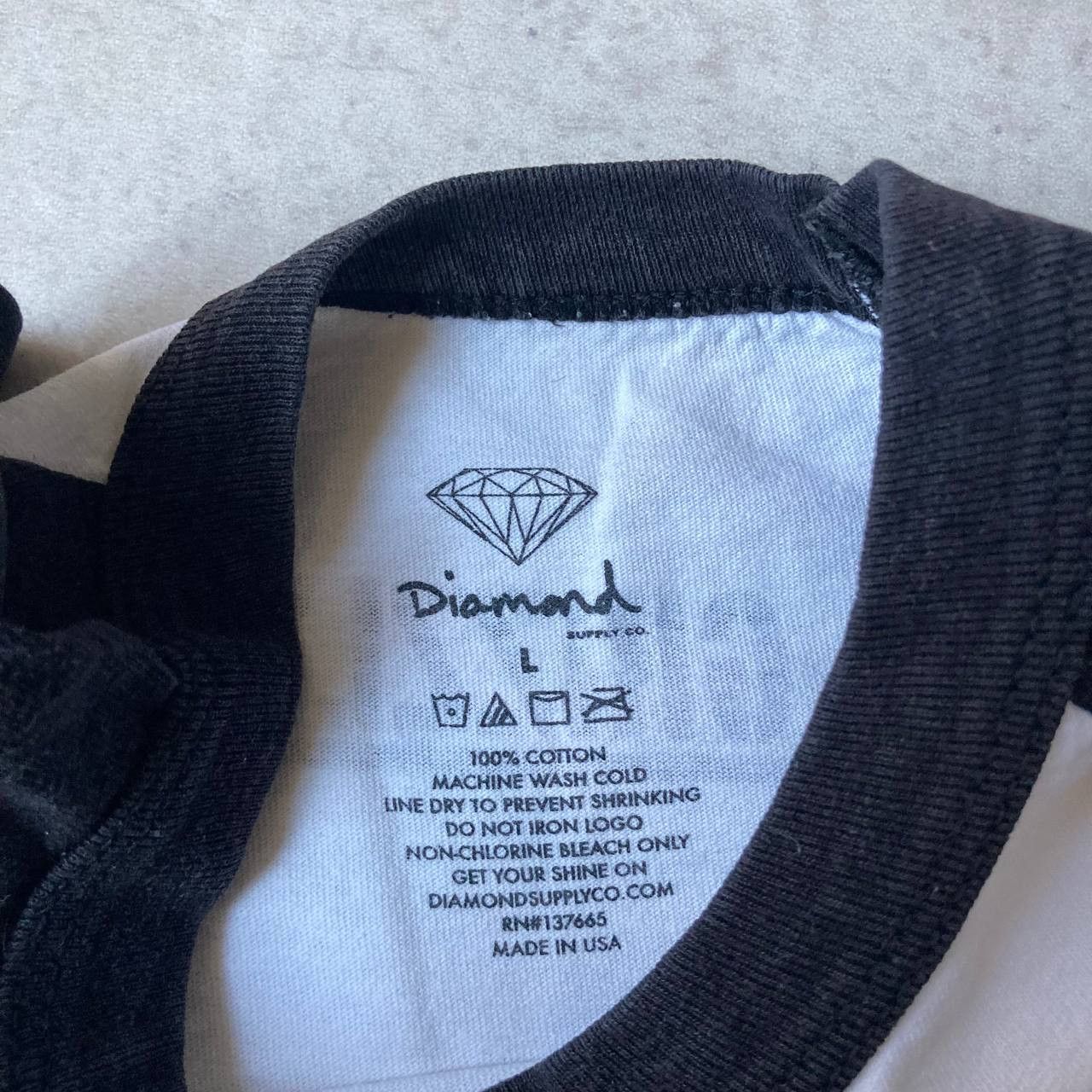 Diamond Supply Co. Diamond Supply Co X Grizzly Griptape Baseball Tee Size US L / EU 52-54 / 3 - 4 Thumbnail