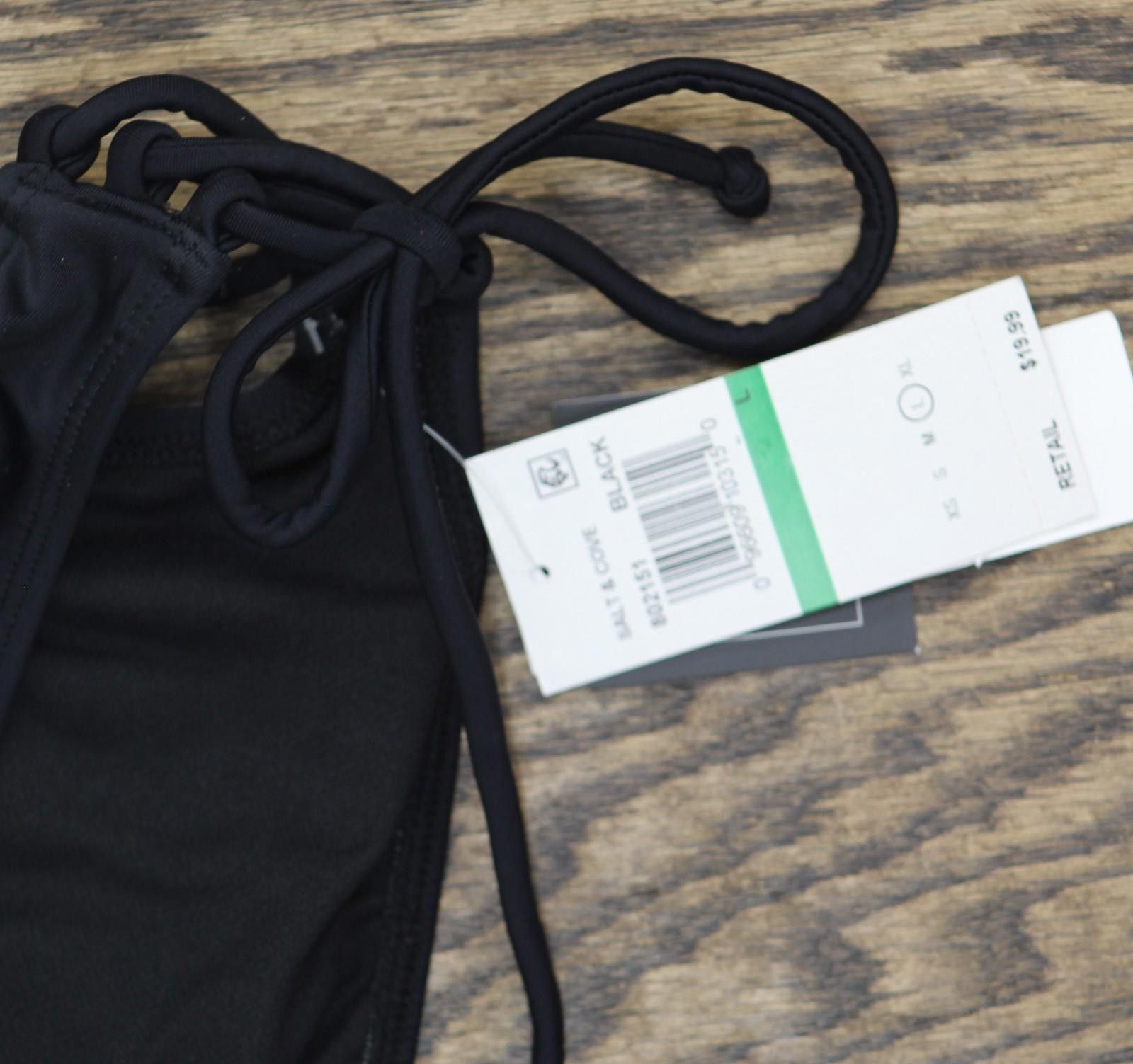 Other Nwt Salt + Cove Juniors Hipster Bikini Bottom 802151 Black L Size ONE SIZE - 4 Thumbnail