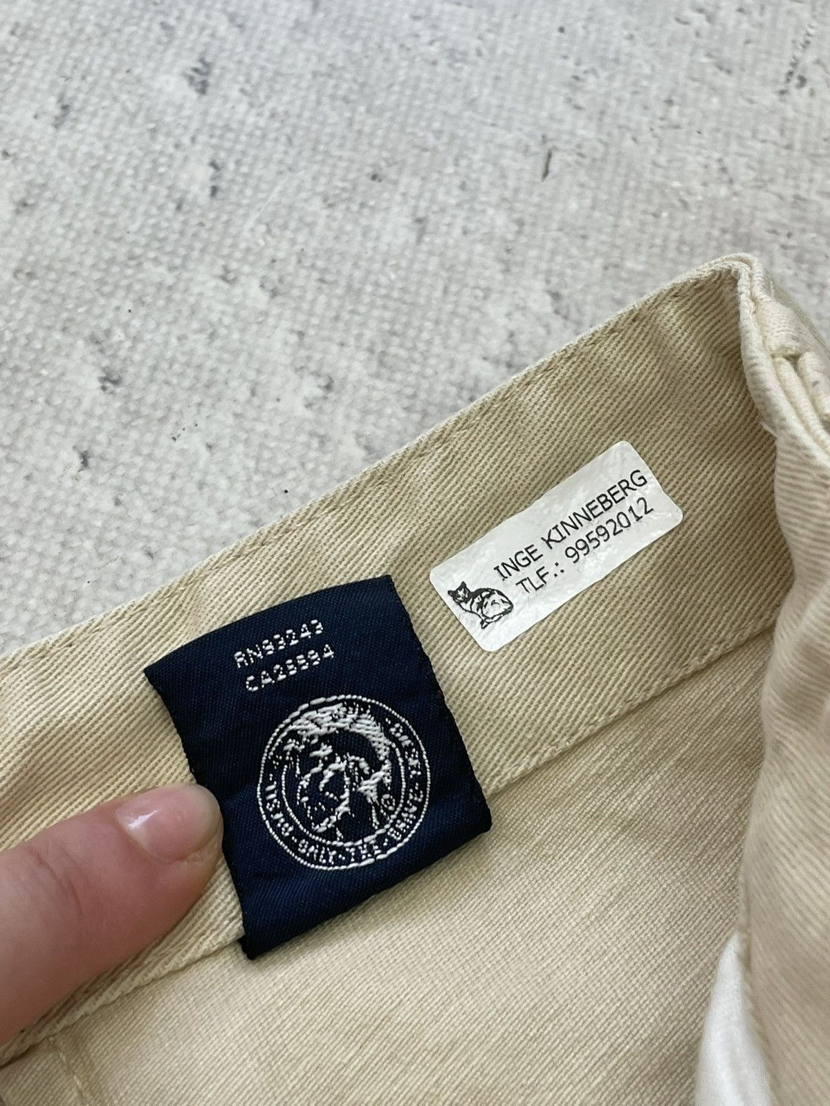 Diesel Rare baggy beige cargo pants y2k fashion Diesel Size US 31 - 8 Thumbnail