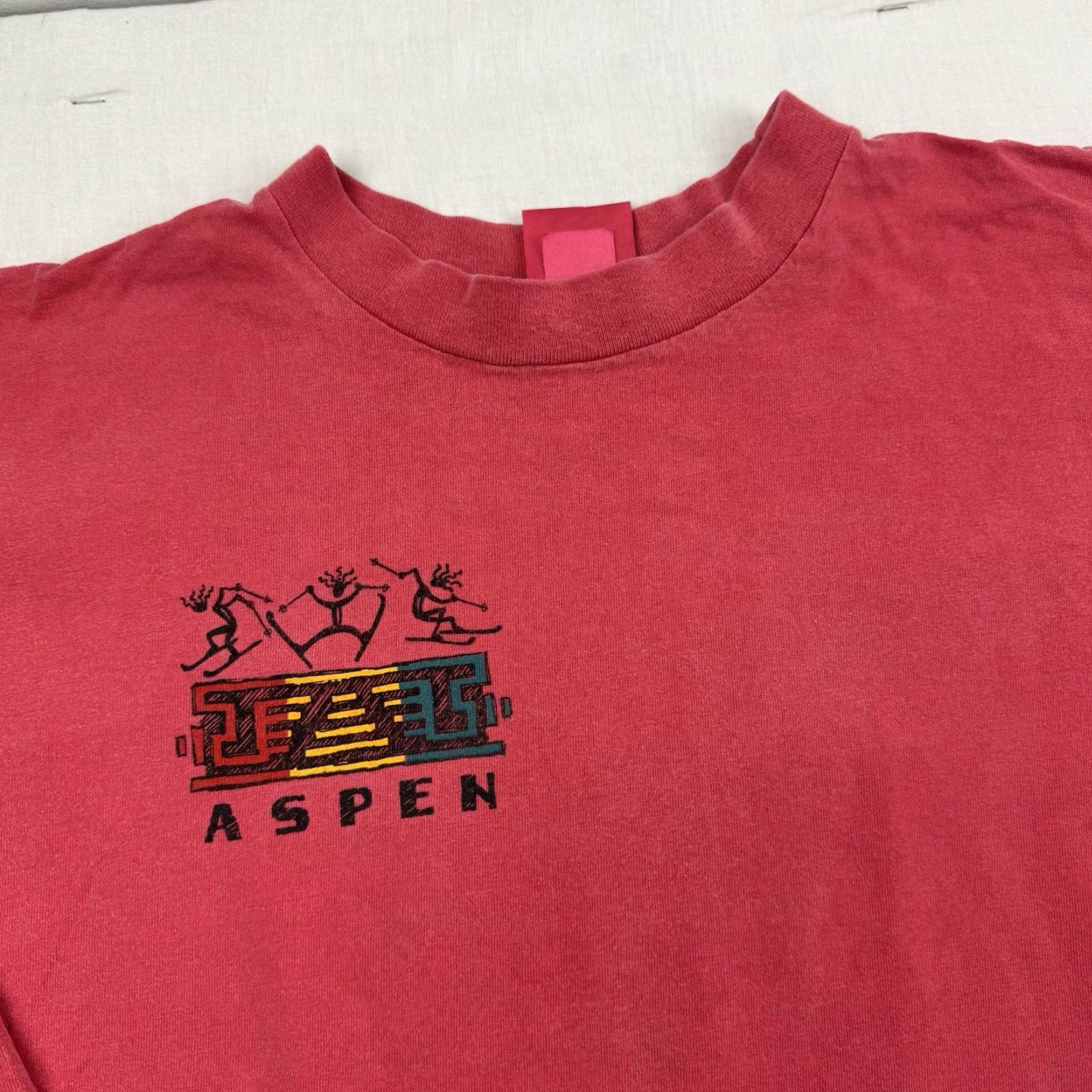Vintage Vintage Aspen Long Sleeve Shirt Adult L Pink USA 80s 90s Mens Shirt Size US L / EU 52-54 / 3 - 5 Thumbnail