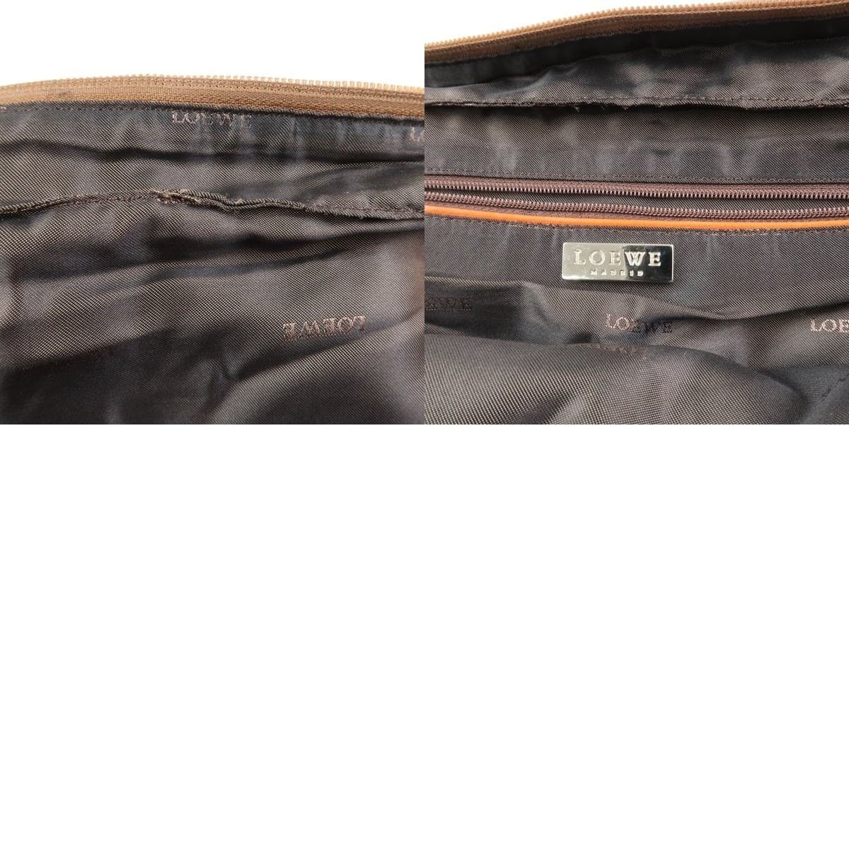 Loewe Loewe Logo Nappa Leather Duffle Bag Brown Size ONE SIZE - 8 Thumbnail