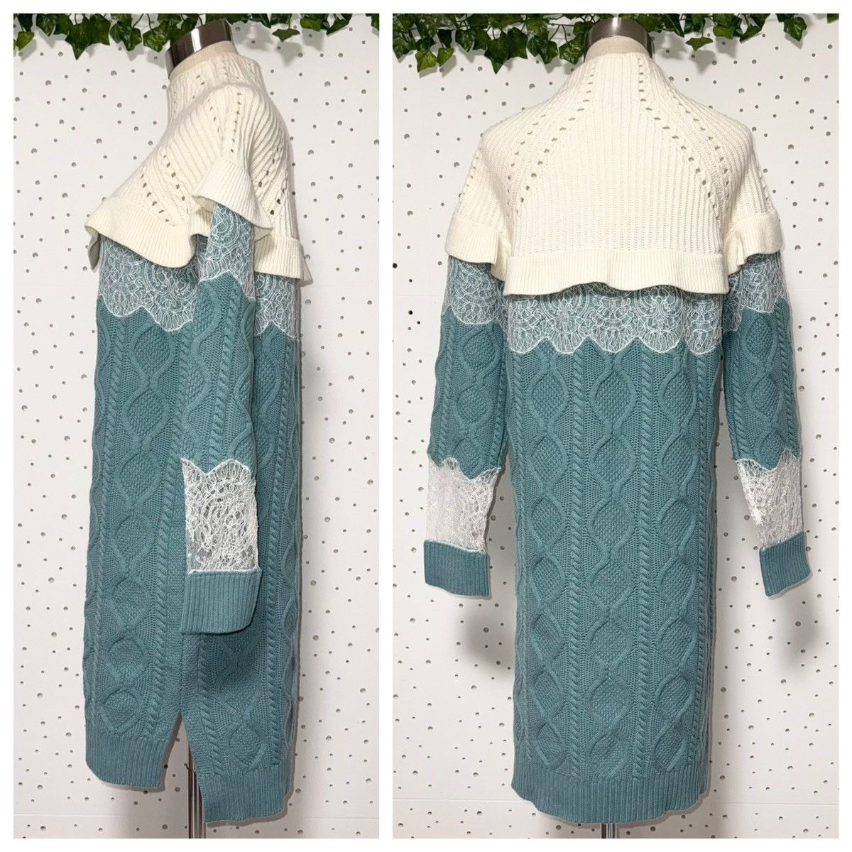 Fendi Authentic Fendi floral lace panel long-sleeve knit dress 38 Size XS / US 0-2 / IT 36-38 - 6 Thumbnail