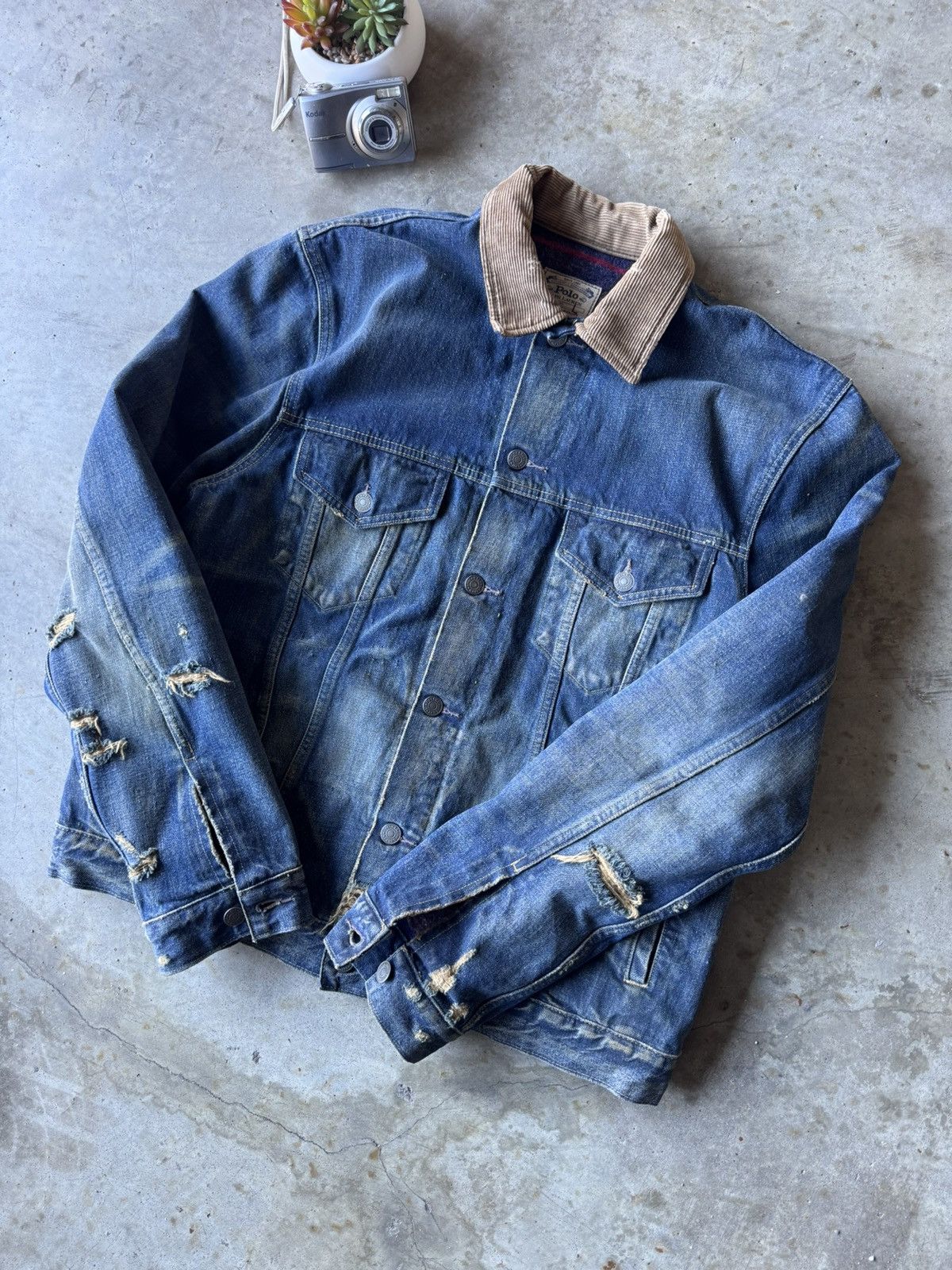 Polo Ralph Lauren × Vintage Vintage Polo Ralph Lauren Denim Jacket Size US L / EU 52-54 / 3 - 4 Thumbnail