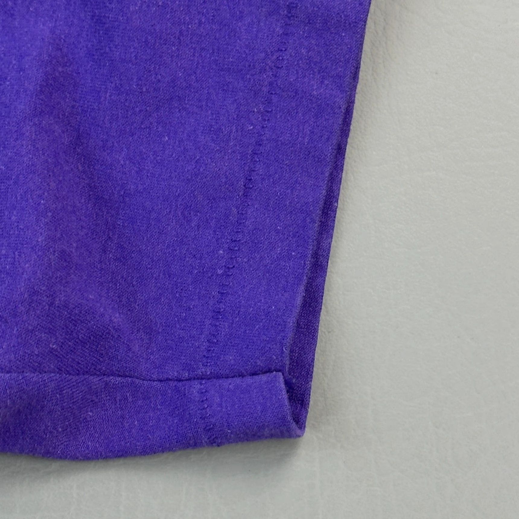 Hanes VINTAGE Hanes Fifty Fifty Shirt Mens Large Charleston Sailboat Single Stitch USA Shirt Mens Large Purple 90s Art Classic Retro USA Mens Size US L / EU 52-54 / 3 - 4 Thumbnail