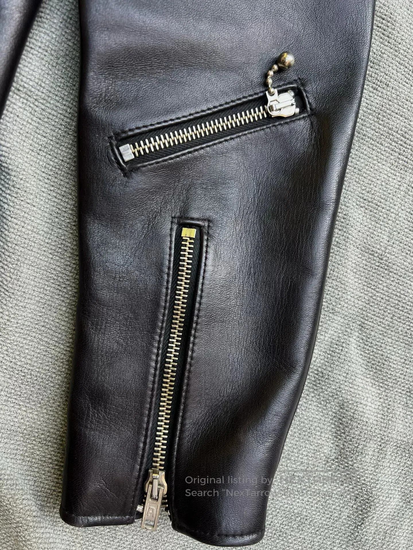 Fine Creek Fine Creek Leather Black Motorcycle Jacket. Size US M / EU 48-50 / 2 - 5 Thumbnail