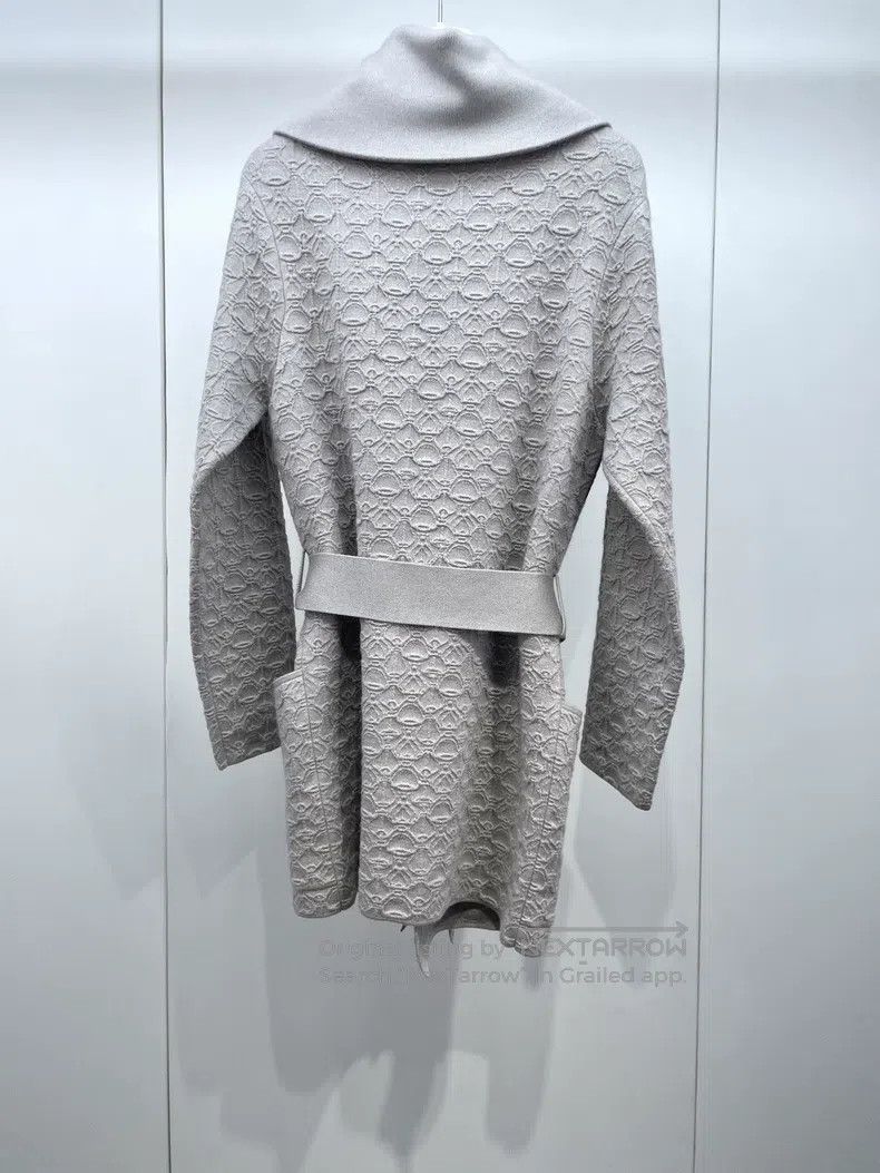 Hermes Hermes Knit Jacquard Full Print Belted Cashmere Cardigan Size XXS / US 00 / IT 34 - 2 Thumbnail
