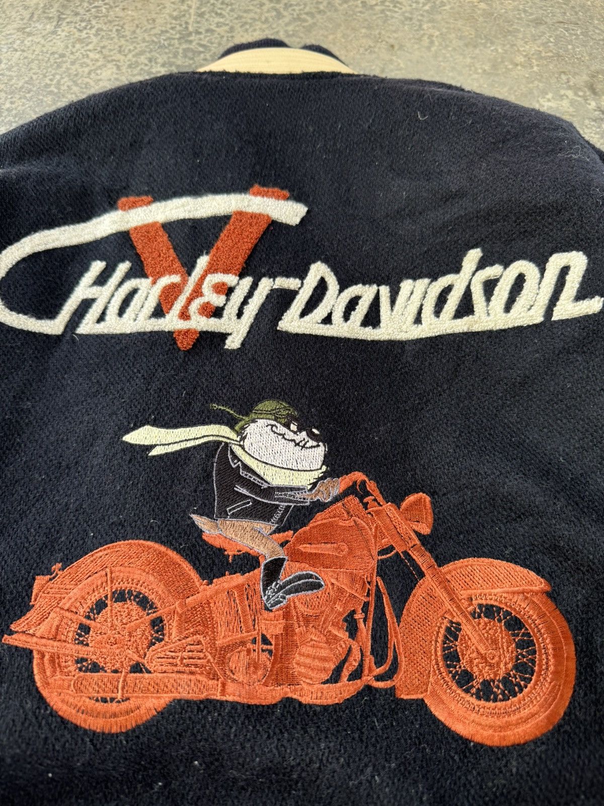 Harley Davidson × Vintage Vintage Harley Davidson x Tazmania Varsity Jacket Size US M / EU 48-50 / 2 - 5 Thumbnail