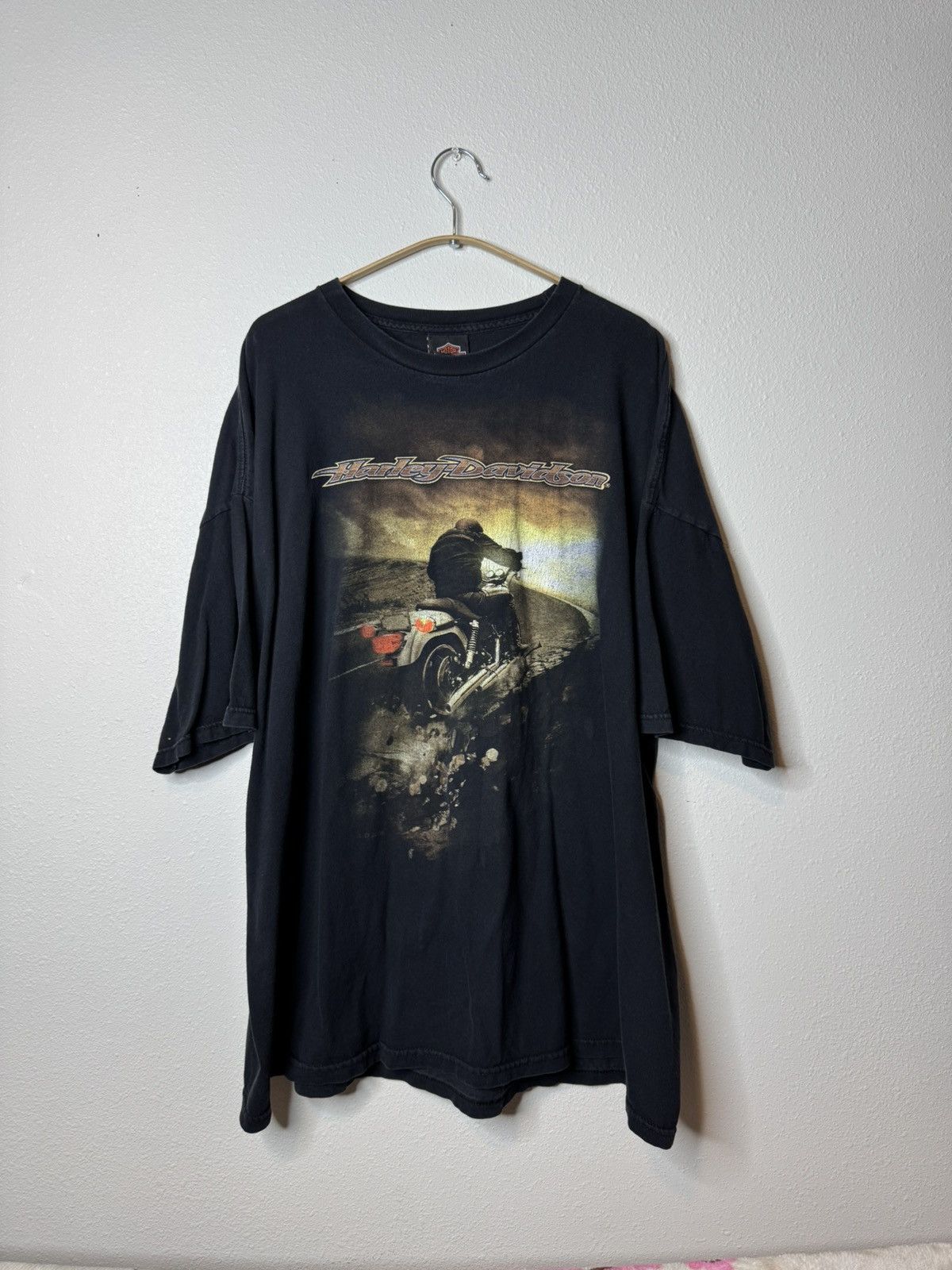 Harley Davidson Vintage 2009 Harley Davidson Florida Flame Eagle Biker Tee Size US XXL / EU 58 / 5 - 2 Thumbnail