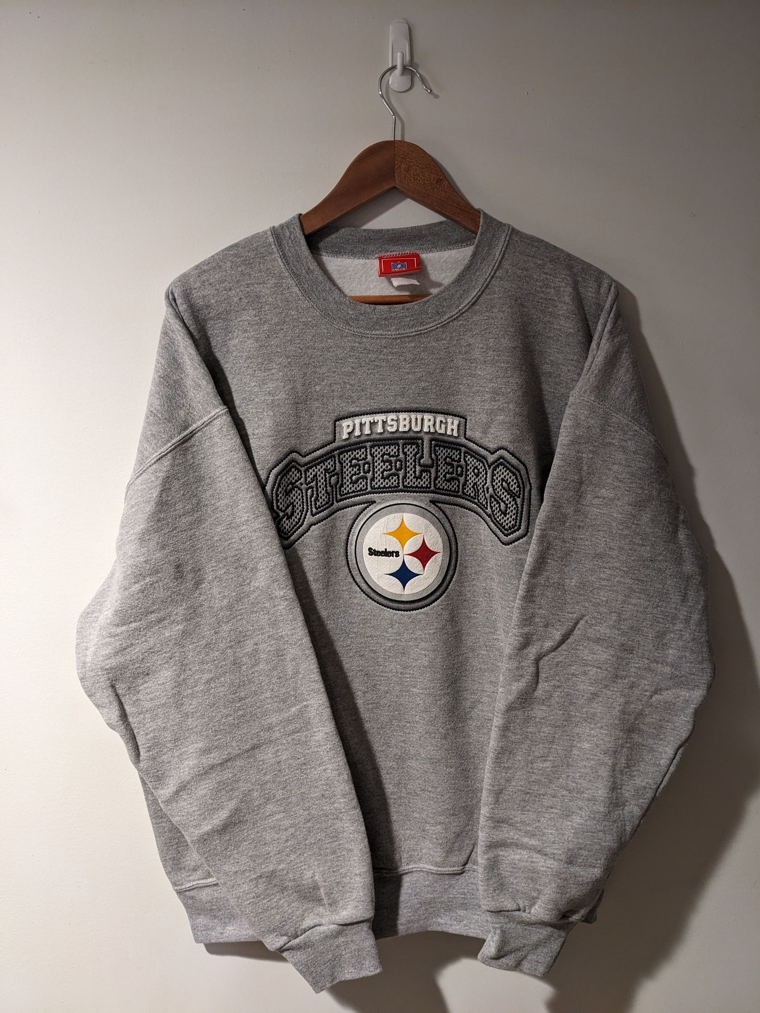 NFL × Vintage Vintage 90s Pittsburgh Steelers NFL Football Sweatshirt Size US XL / EU 56 / 4 - 1 Thumbnail