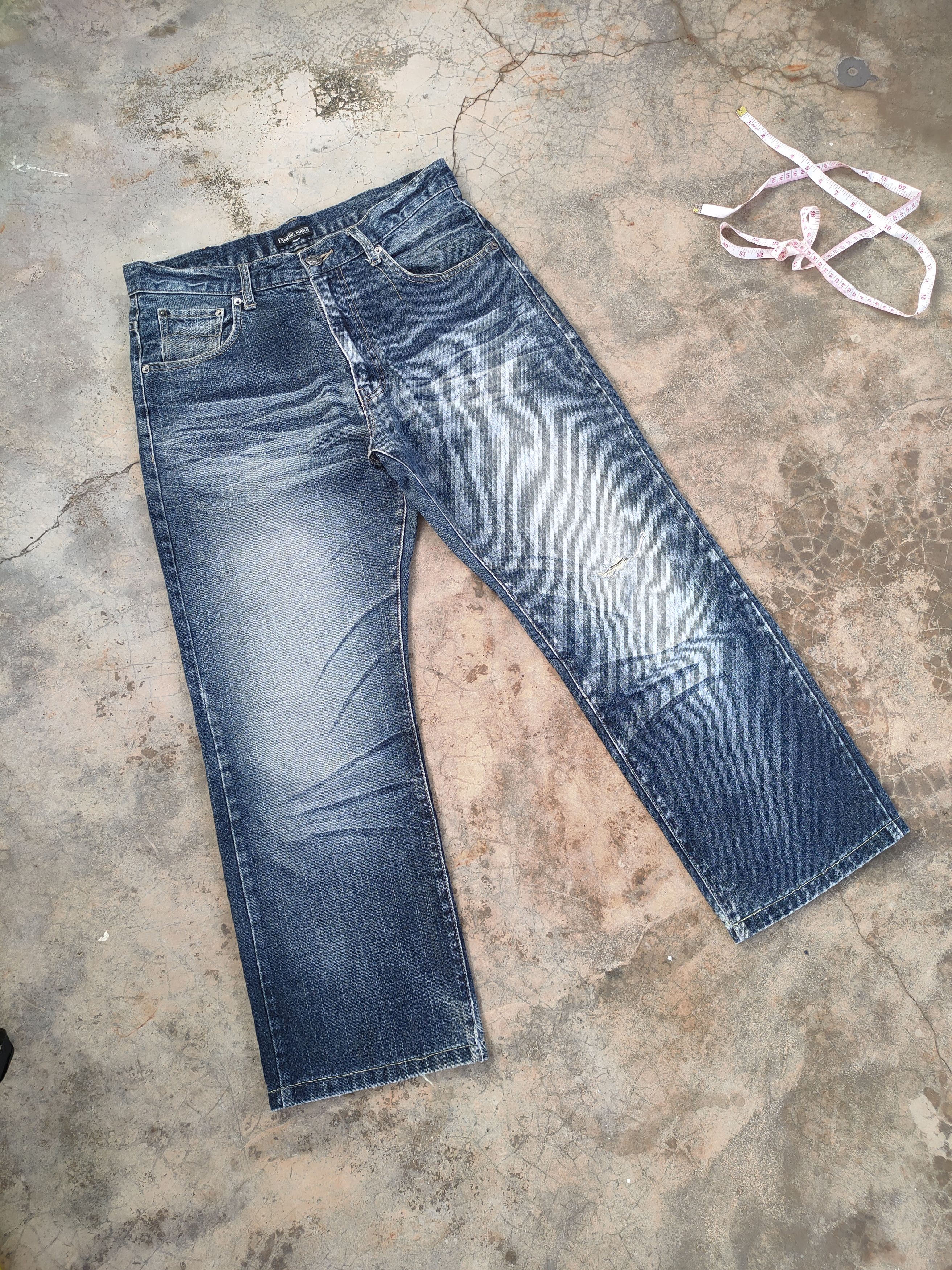 Japanese Brand VINTAGE JAPANESE FADED DISTRESSED JEANS PANTS Size US 34 / EU 50 - 3 Thumbnail