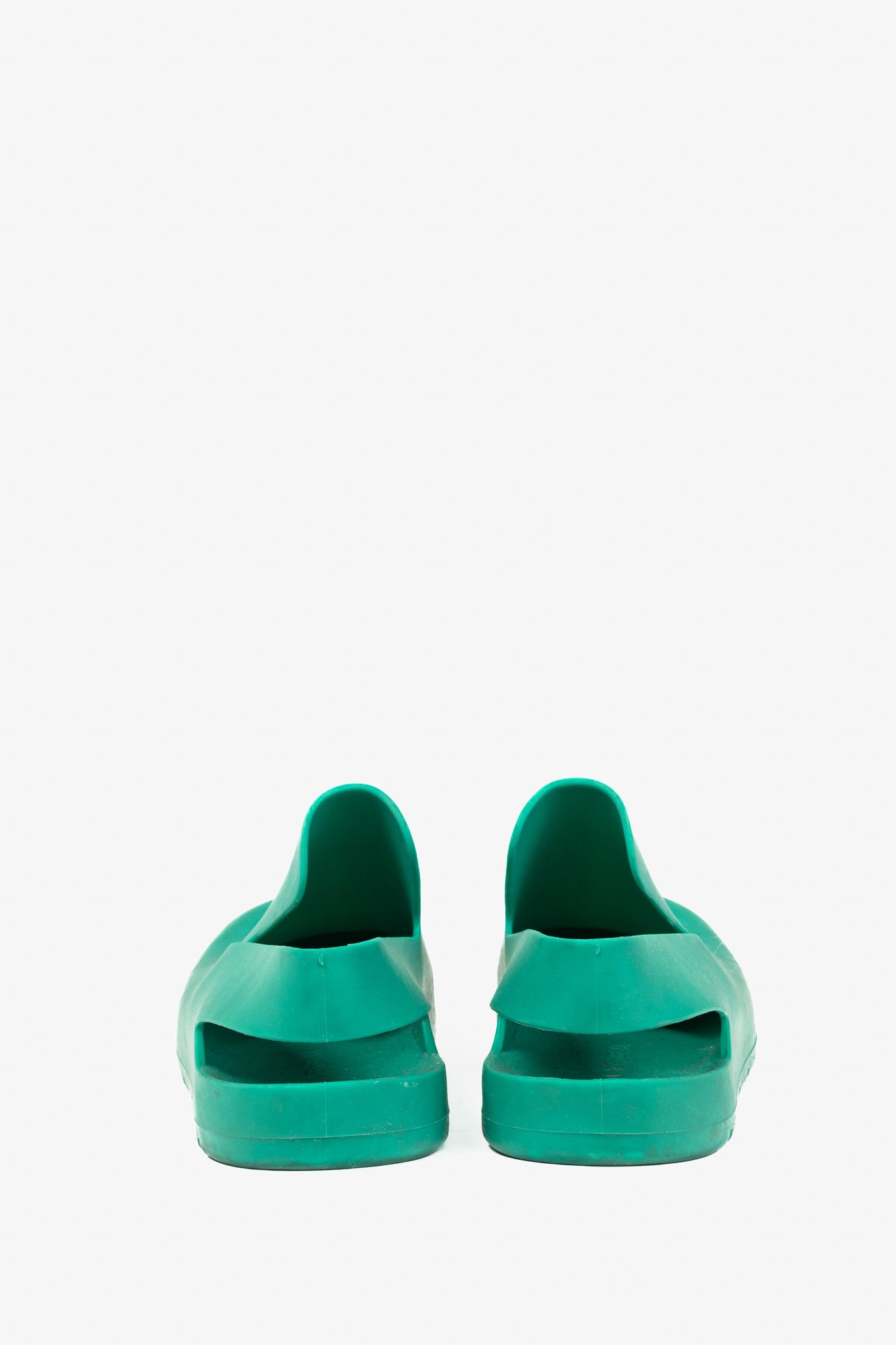 Bottega Veneta Bottega Veneta Puddle Turquoise Slingback Clog Sandals Size US 7.5 / IT 37.5 - 3 Thumbnail