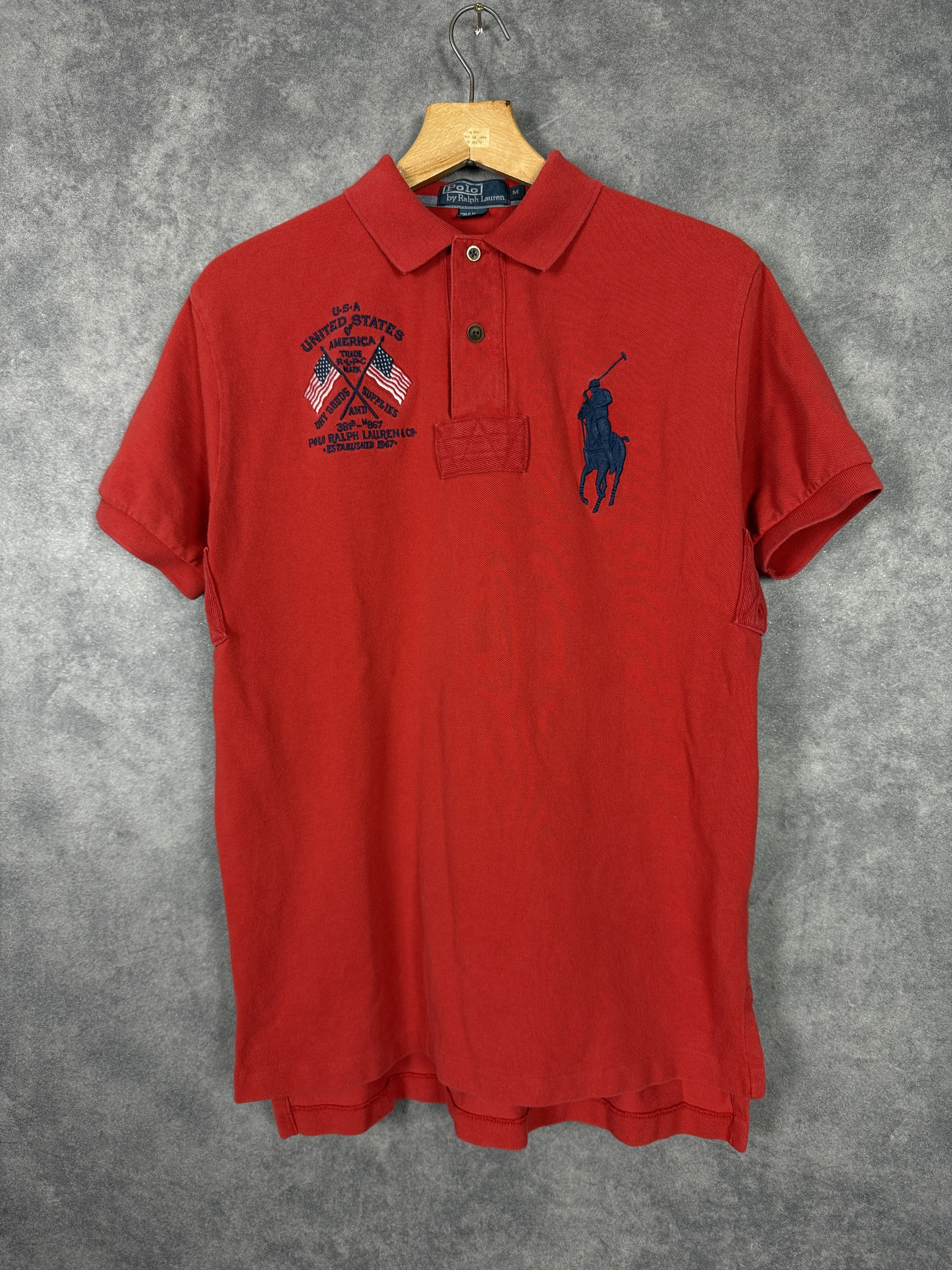 Ralph Lauren Ralph Lauren polo shirt red polo with big logo pony Size US M / EU 48-50 / 2 - 1 Thumbnail