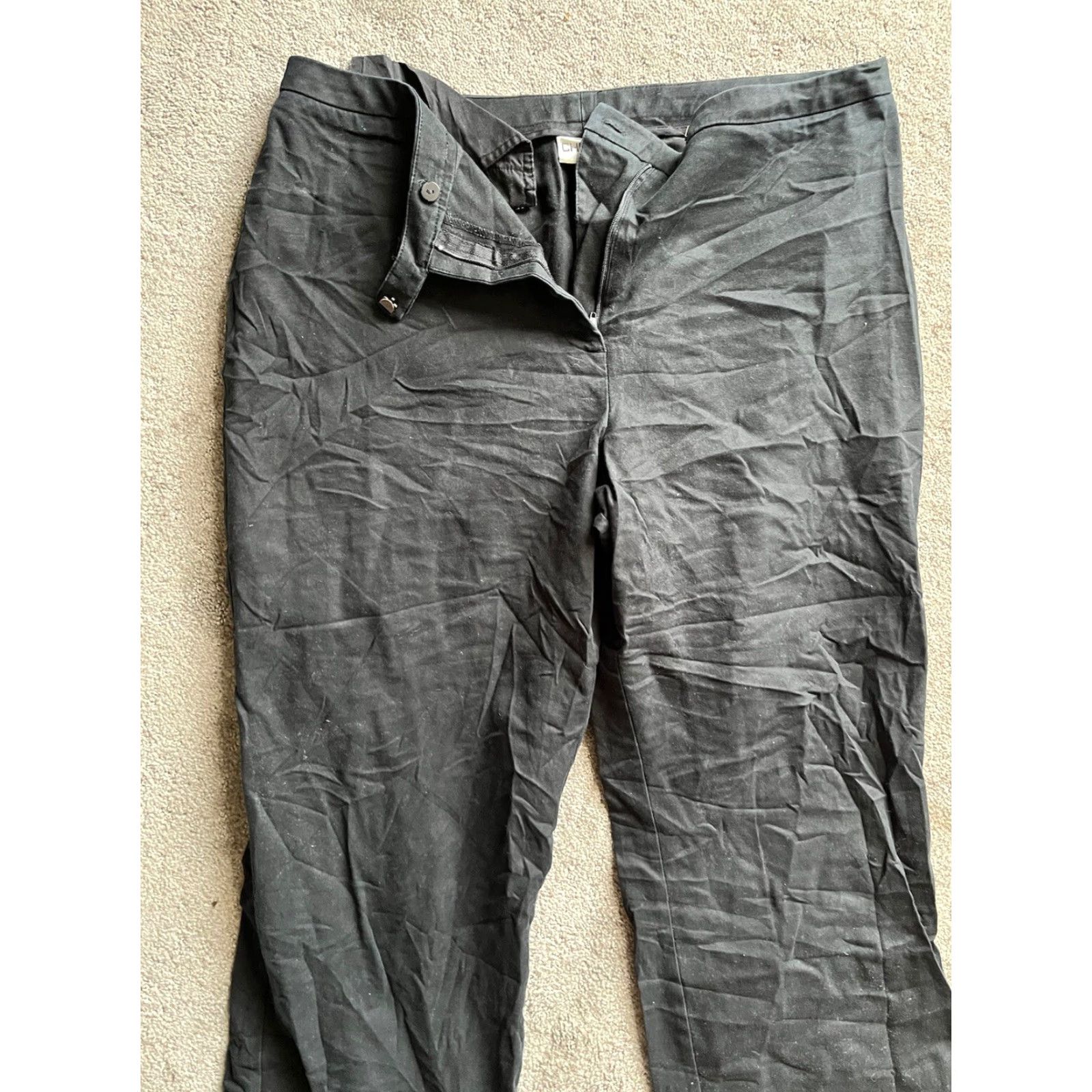 Vintage Chico's Women's Black Dress Pants Cotton Size 2.5 Chino Regular Pants-2.5 Black Womens Chico's Size 26" / US 2 / IT 38 - 2 Thumbnail