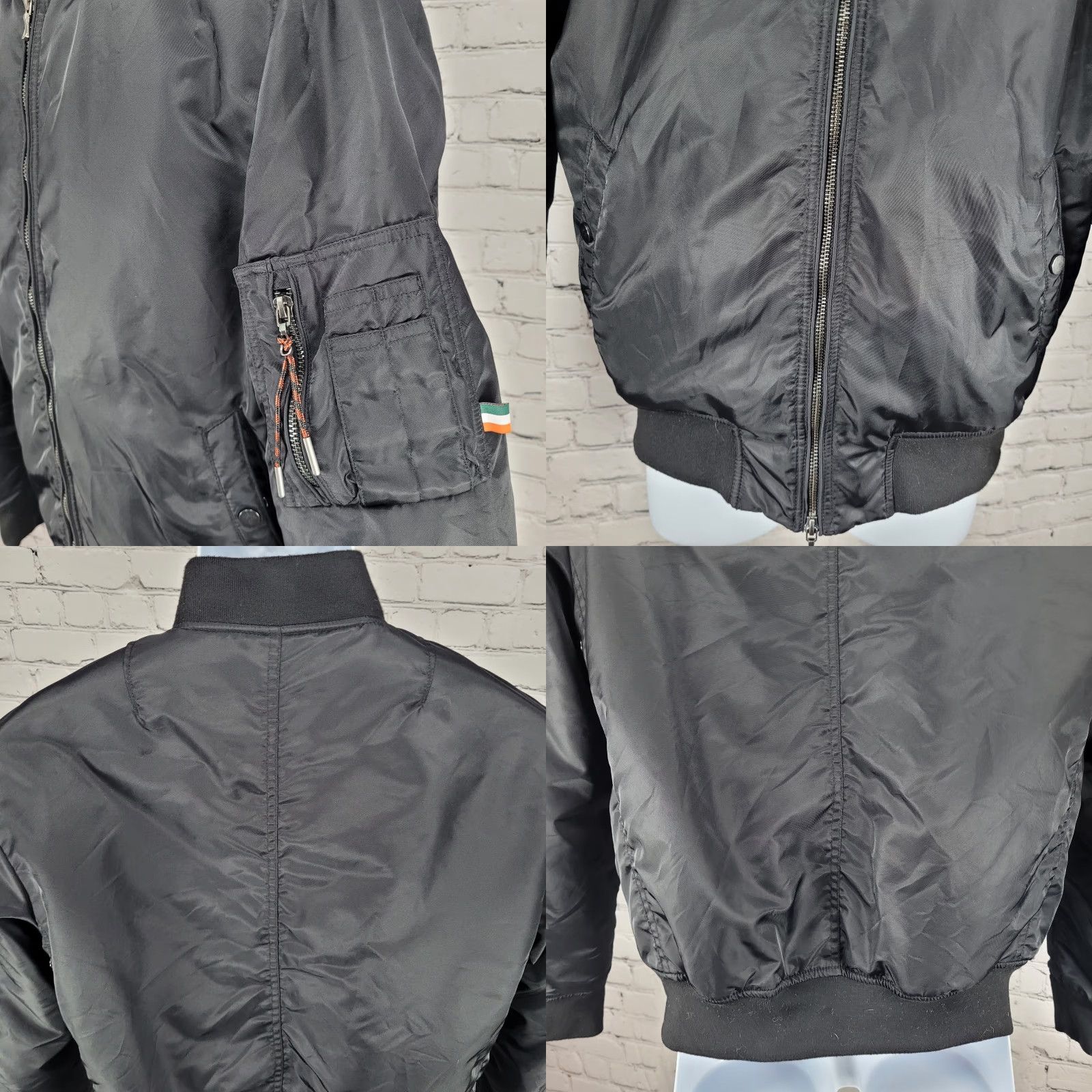 McGregor August Mcgregor Jacket Mens Black Nylon Full Zip Inner Pocket Bomber Size S Size US S / EU 44-46 / 1 - 8 Thumbnail