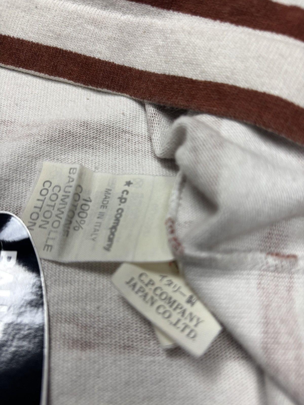 Stone Island VINTAGE STONE ISLAND SPELL OUT STRIPED LONGSHIRT 1989 Size US M / EU 48-50 / 2 - 13 Thumbnail