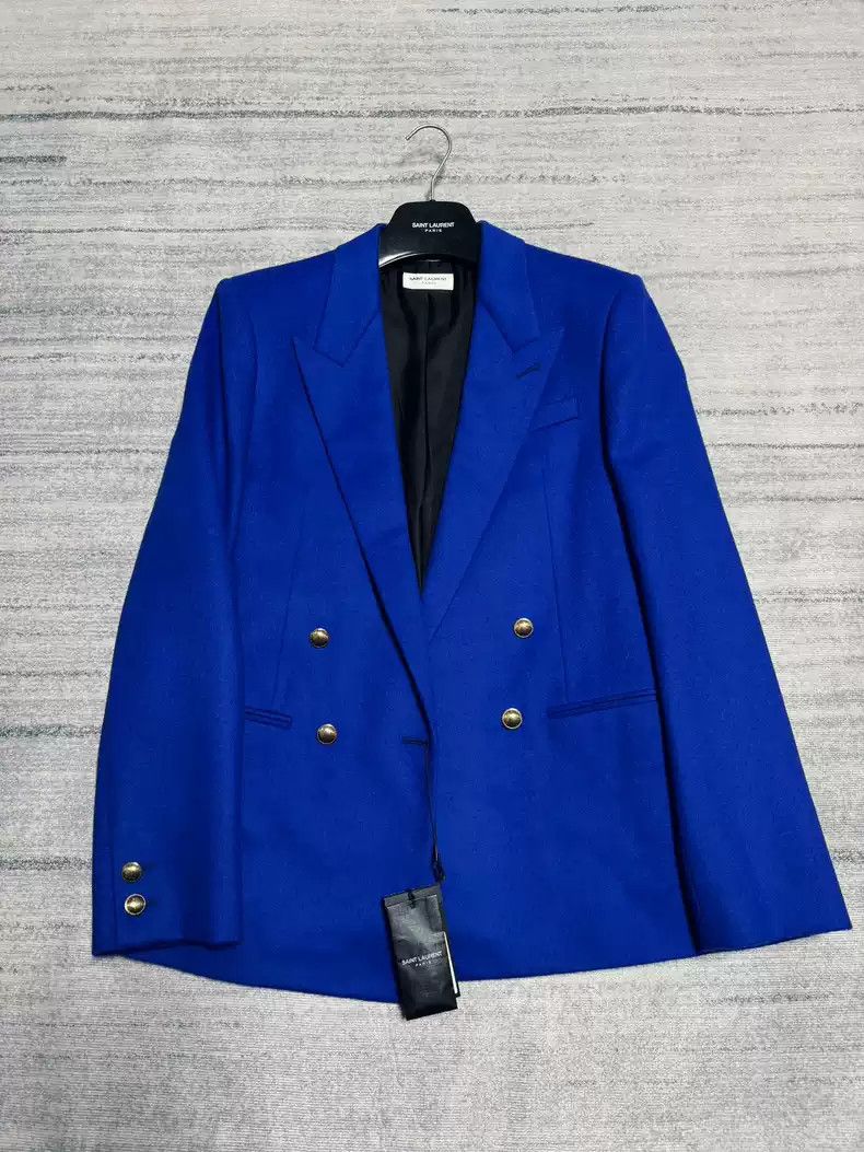 Saint Laurent Paris Saint Laurent 21FW poster Klein blue suit Size US L / EU 52-54 / 3 - 1 Thumbnail