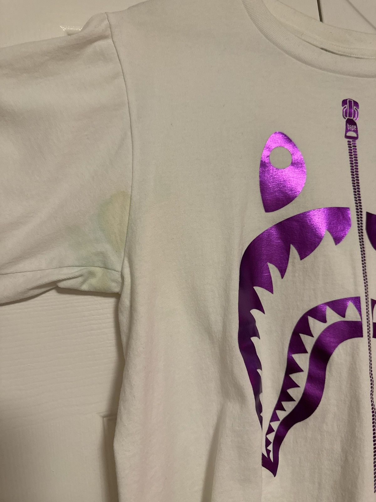 Bape Bape Shark Foil Tee Size US S / EU 44-46 / 1 - 2 Thumbnail