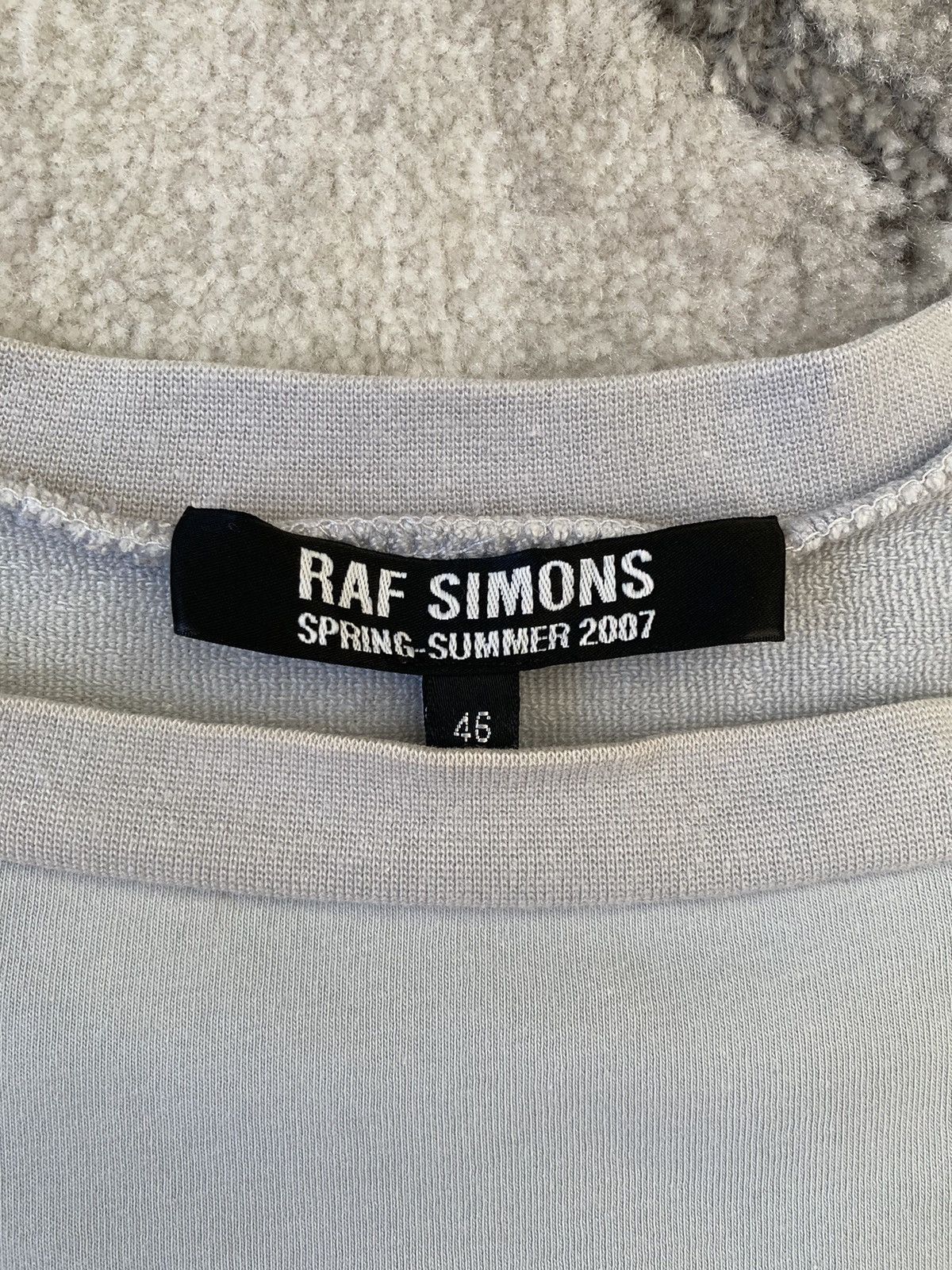 Raf Simons S/S 2007 Square Neck Blue Crewneck Size US M / EU 48-50 / 2 - 2 Thumbnail