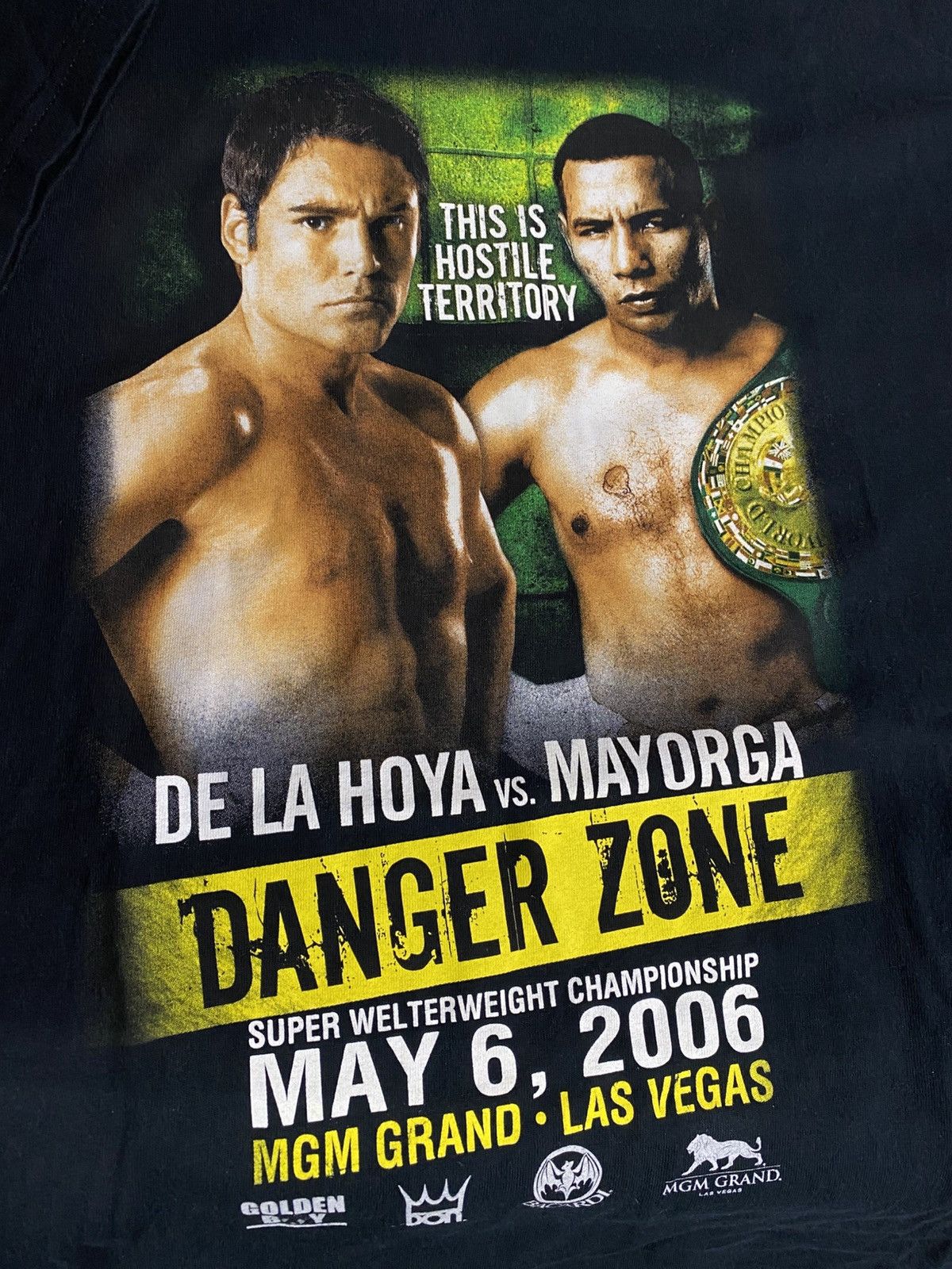 Vintage Vintage 00’ Oscar De La Hoya Boxing Tee Shirt Large Size US L / EU 52-54 / 3 - 4 Thumbnail