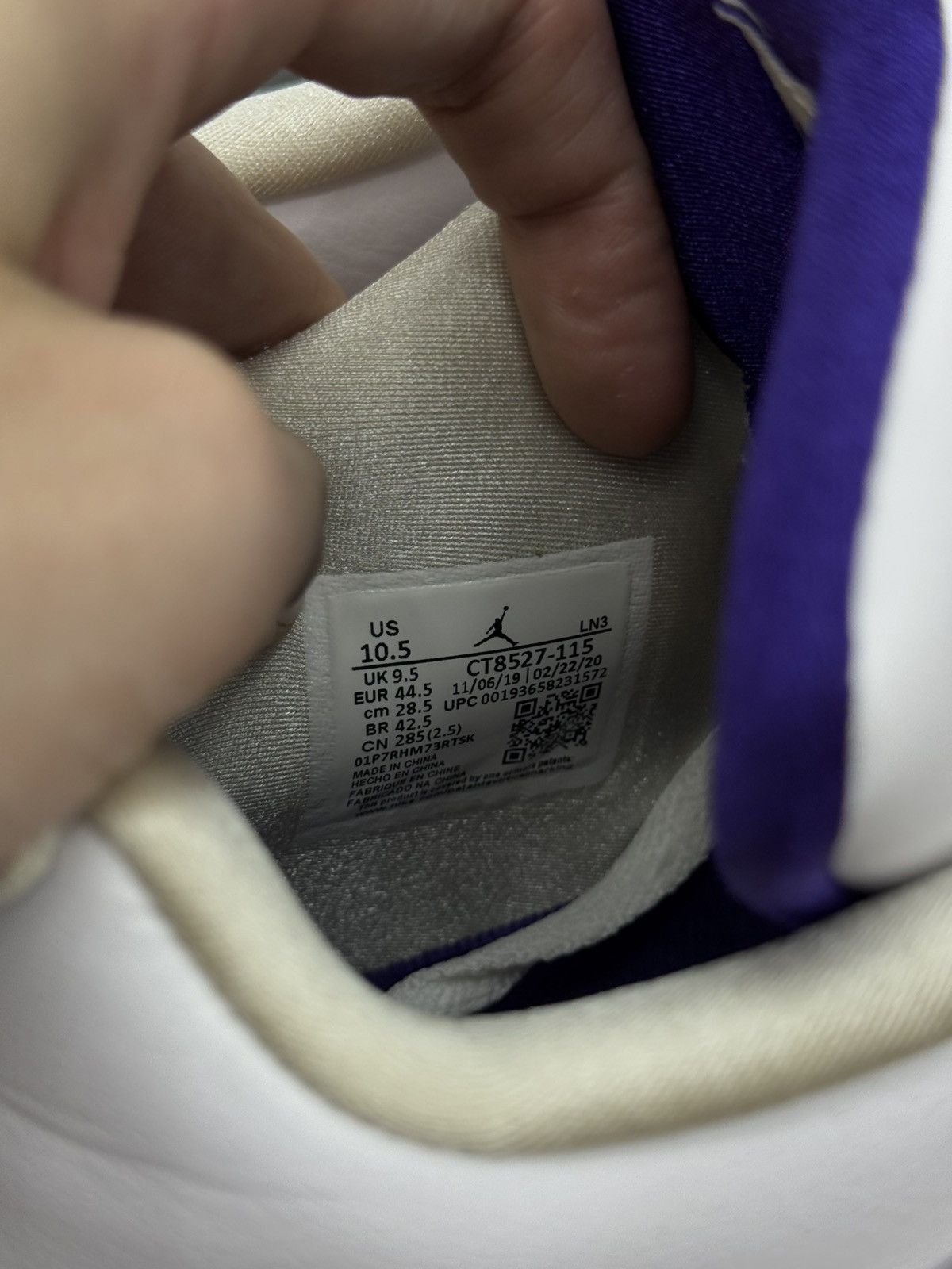 Jordan Brand Jordan 4 Metallic Purple (2020) (CT8527-115) Size 10.5 Size US 10.5 / EU 43-44 - 13 Thumbnail
