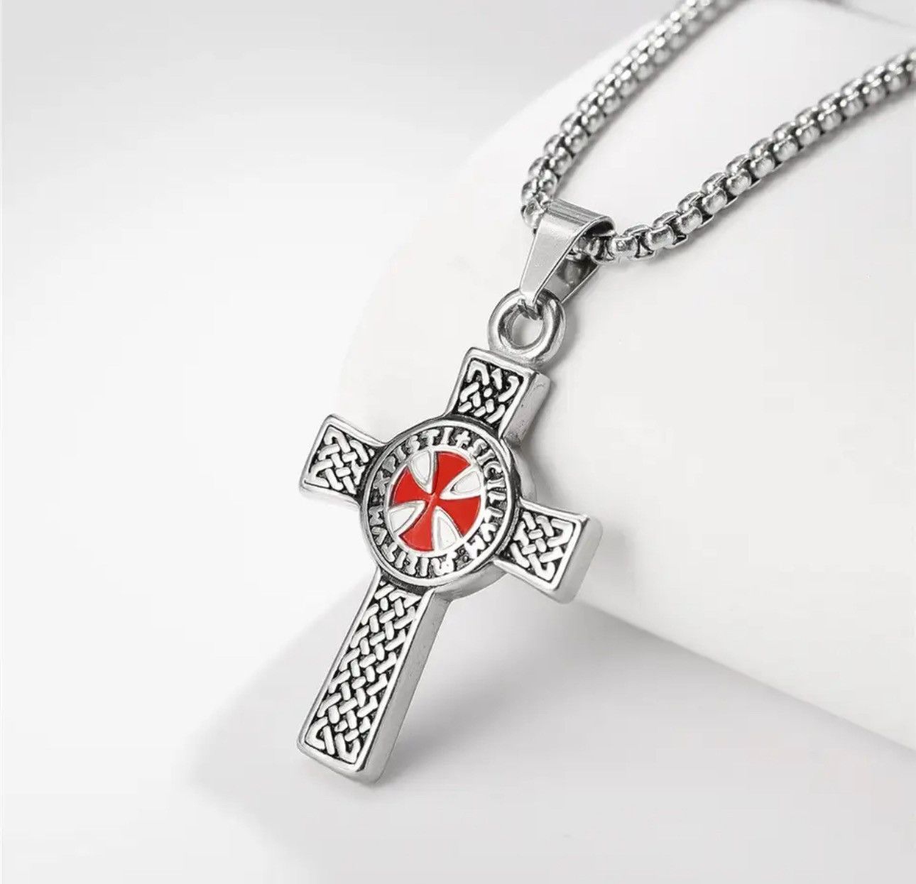 Jewelry Cross Gothic Punk Rock Style Chain Necklace Size ONE SIZE - 5 Thumbnail