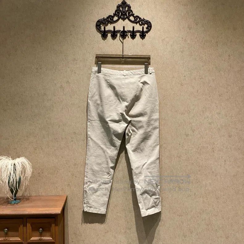 Loro Piana Loro Piana Khaki Long Pants Size 27" / US 4 / IT 40 - 2 Thumbnail