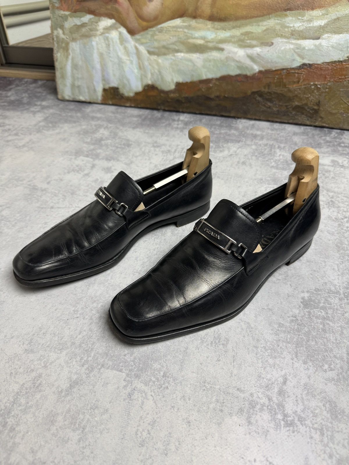 Prada Square Toe Loafers | Grailed