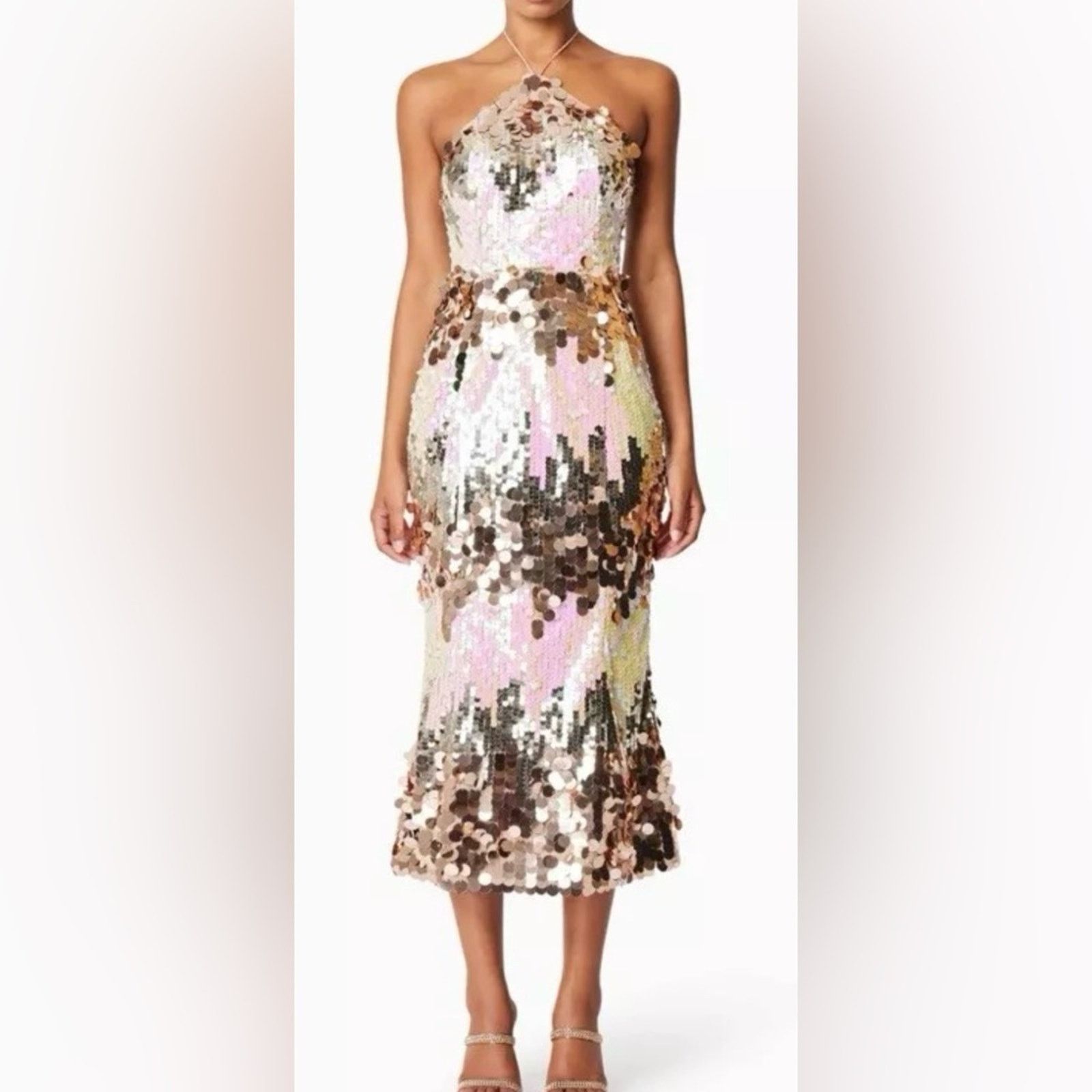 ELLIATT NWT Elliatt $278 Sequin Evening Gown - Multicolor size S Size S / US 4 / IT 40 - 15 Thumbnail