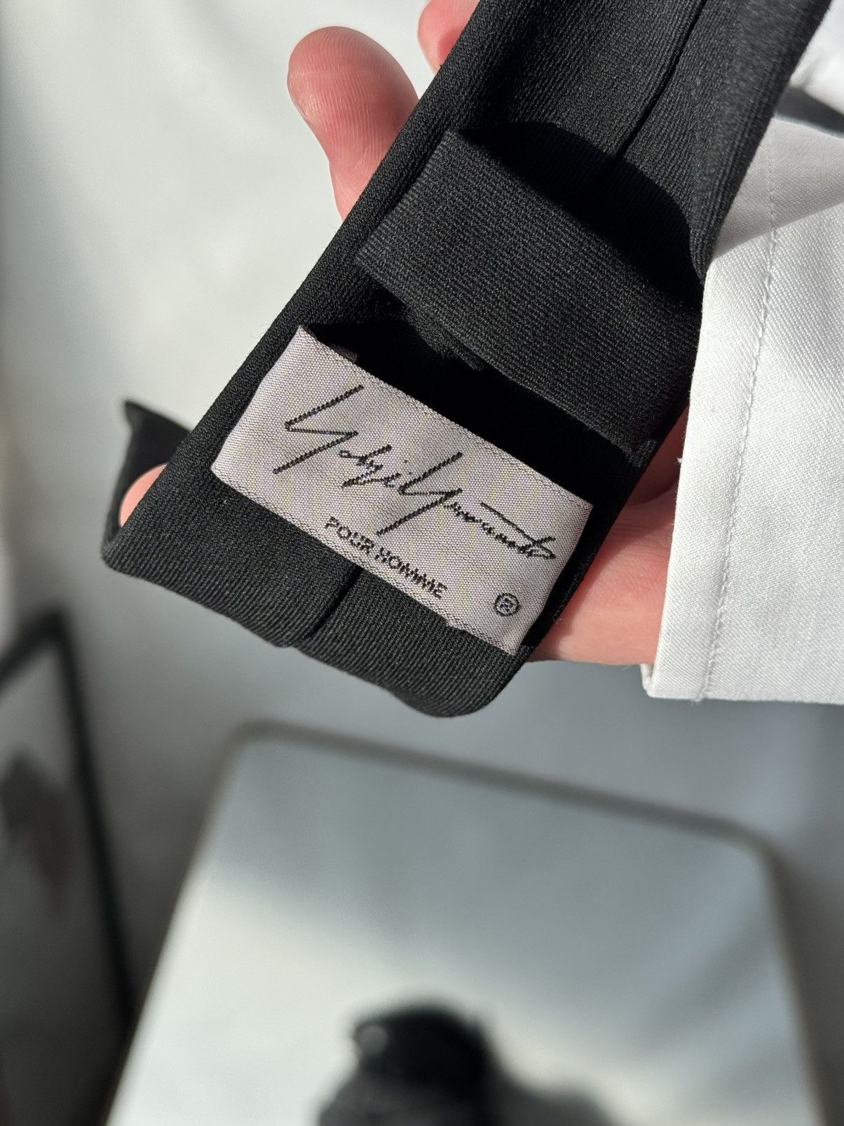 Yohji Yamamoto Yohji Yamamoto Tie - Nihilistic Delusion 虚無妄想 Size ONE SIZE - 6 Thumbnail