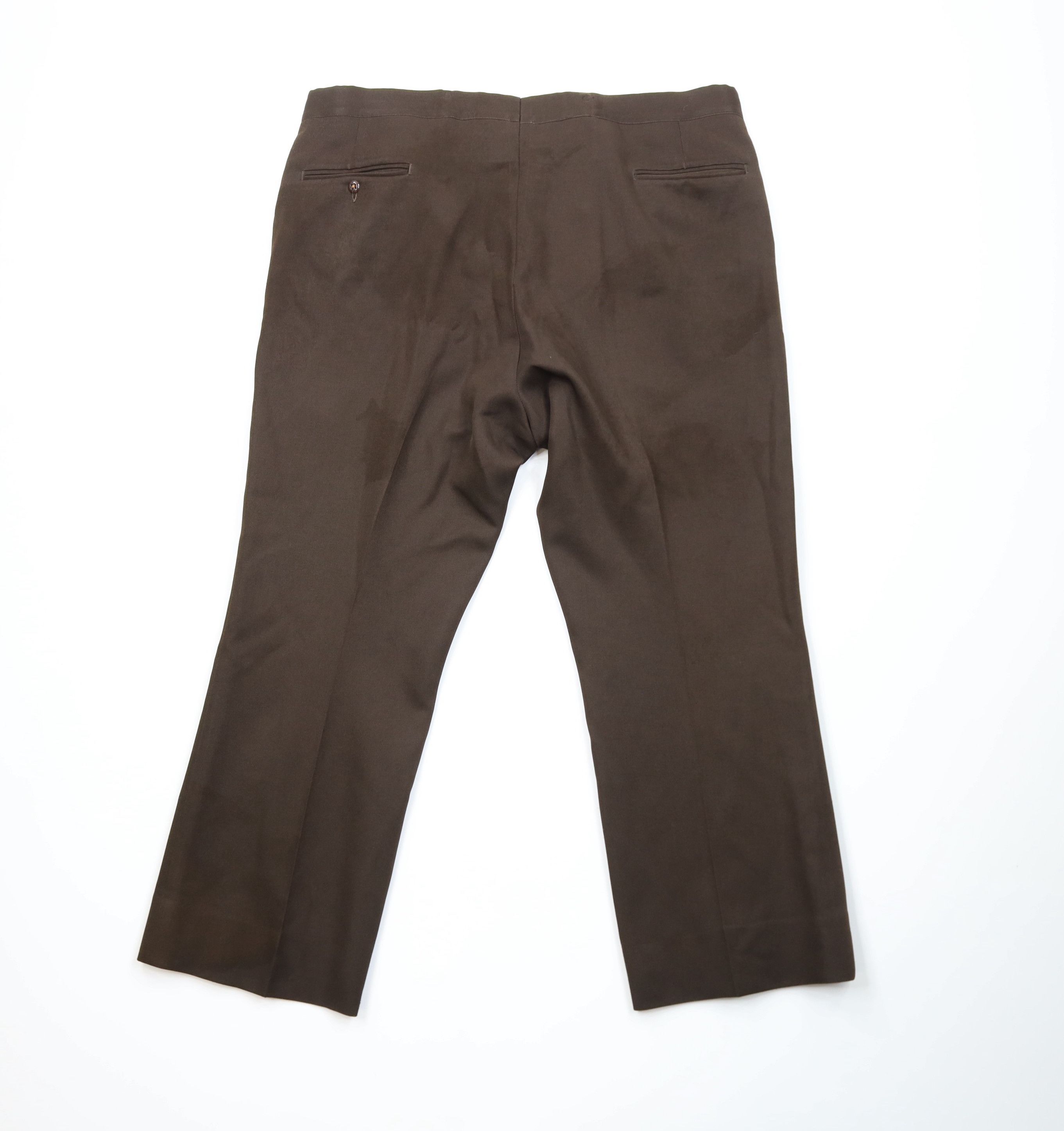 Vintage Vintage 70s Streetwear Knit Wide Leg Chino Pants Brown USA Size US 42 / EU 58 - 11 Thumbnail