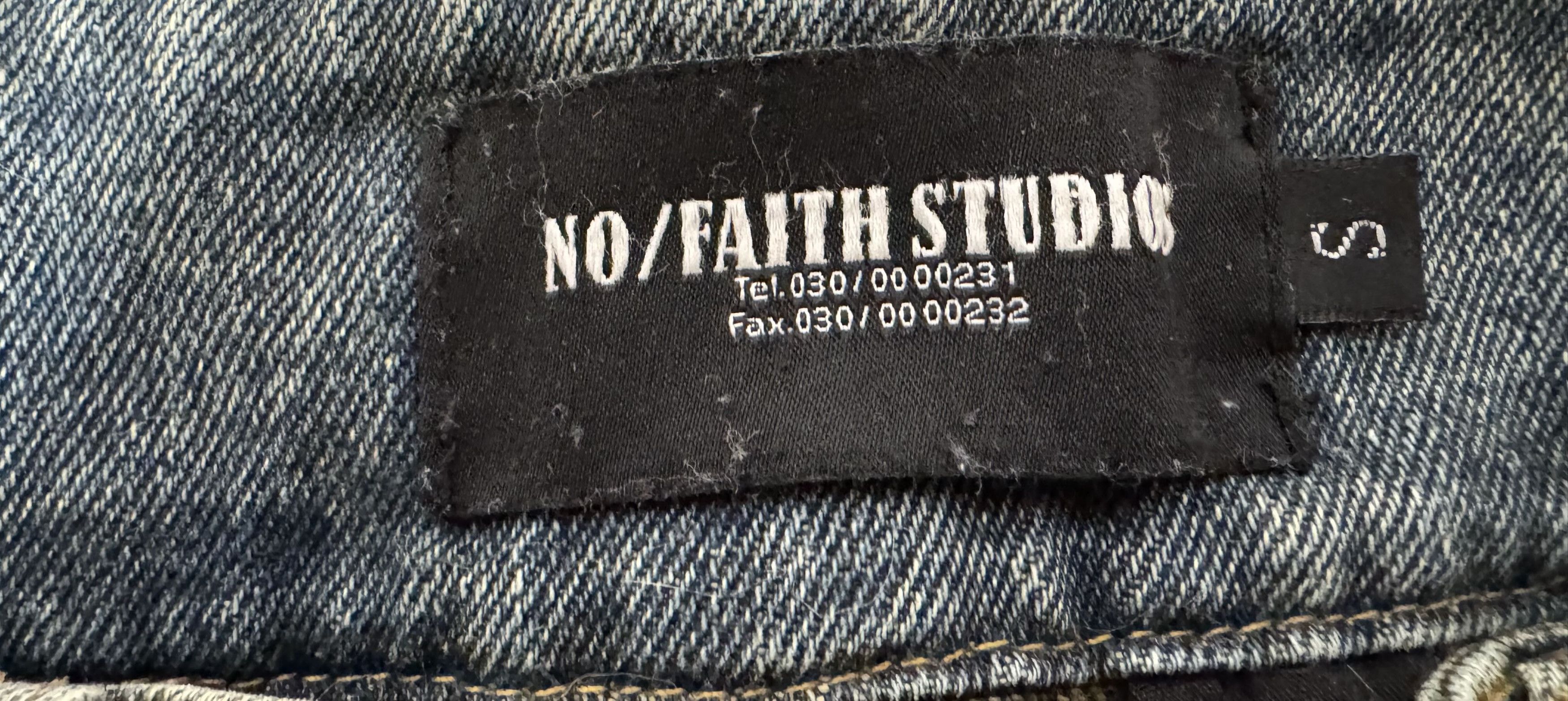 No Faith Studios NO/FAITH STUDIOS - wave heavy denim Size US 30 / EU 46 - 3 Thumbnail