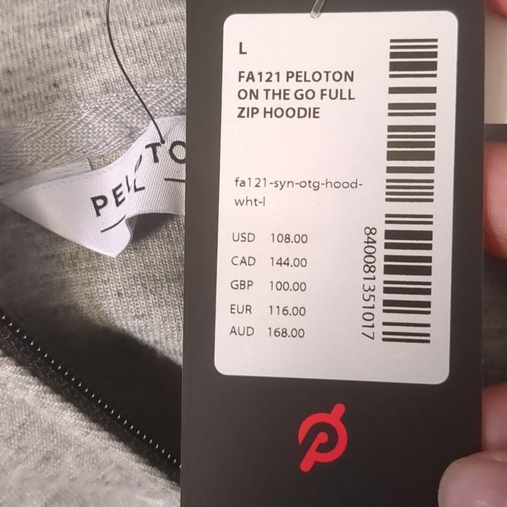 Peloton Peloton on the go full zip hoodie size large Size US L / EU 52-54 / 3 - 7 Thumbnail