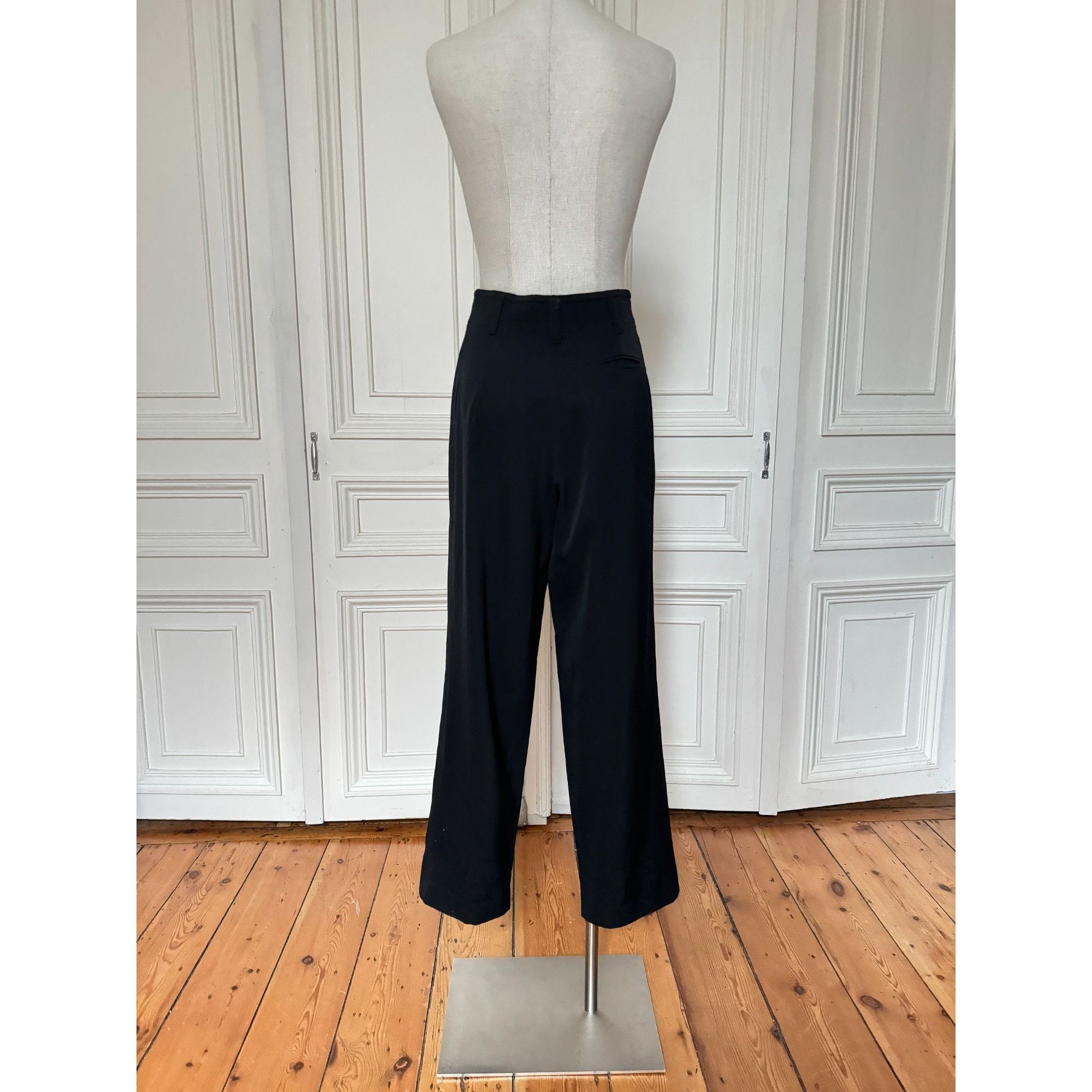 Jil Sander 1980s Black Wool Pants Suit Size S / US 4 / IT 40 - 5 Thumbnail