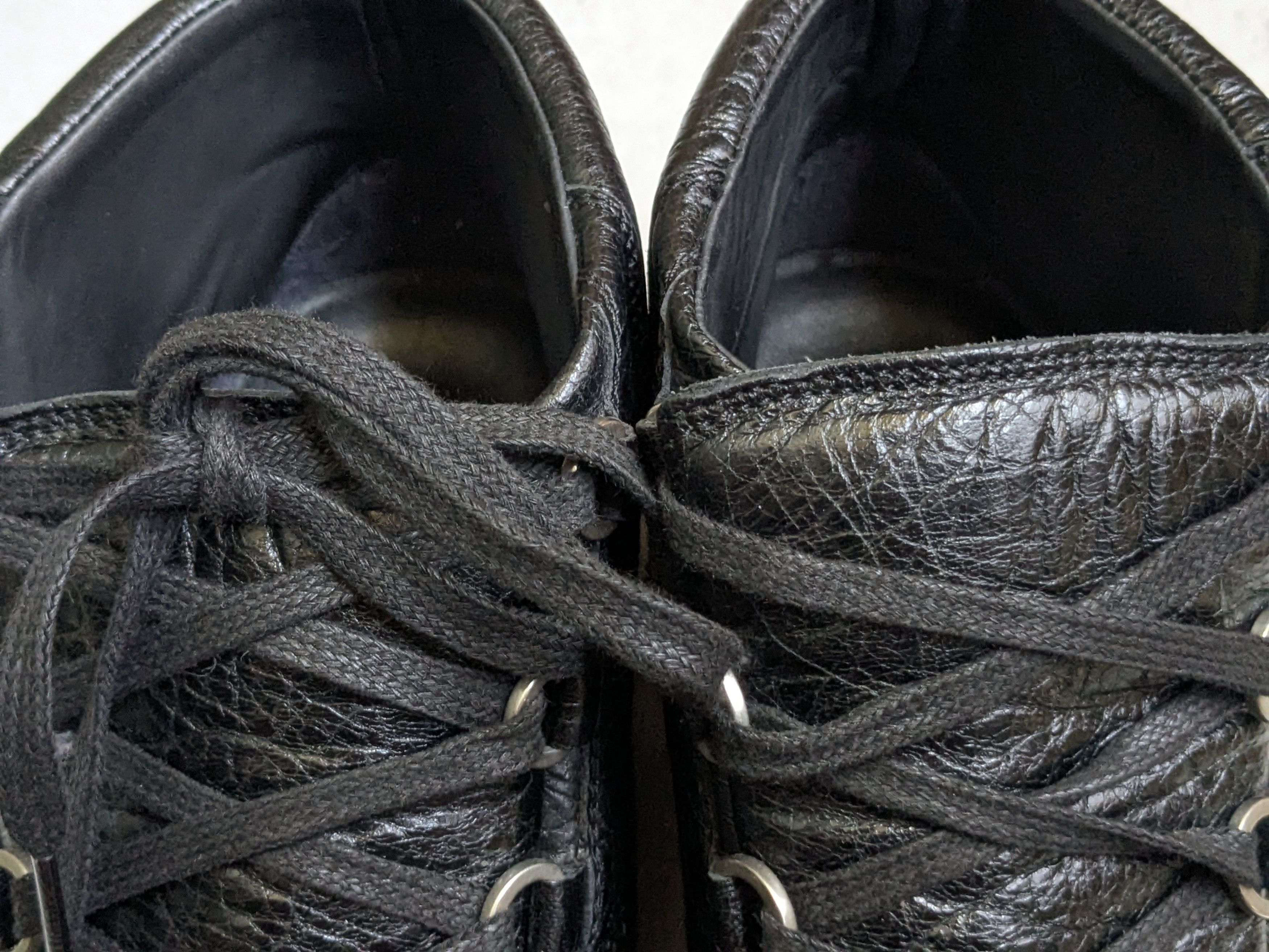 Balenciaga Balenciaga Arena Sneakers Black 12 45 High Tops Leather Size US 13 / EU 46 - 8 Thumbnail