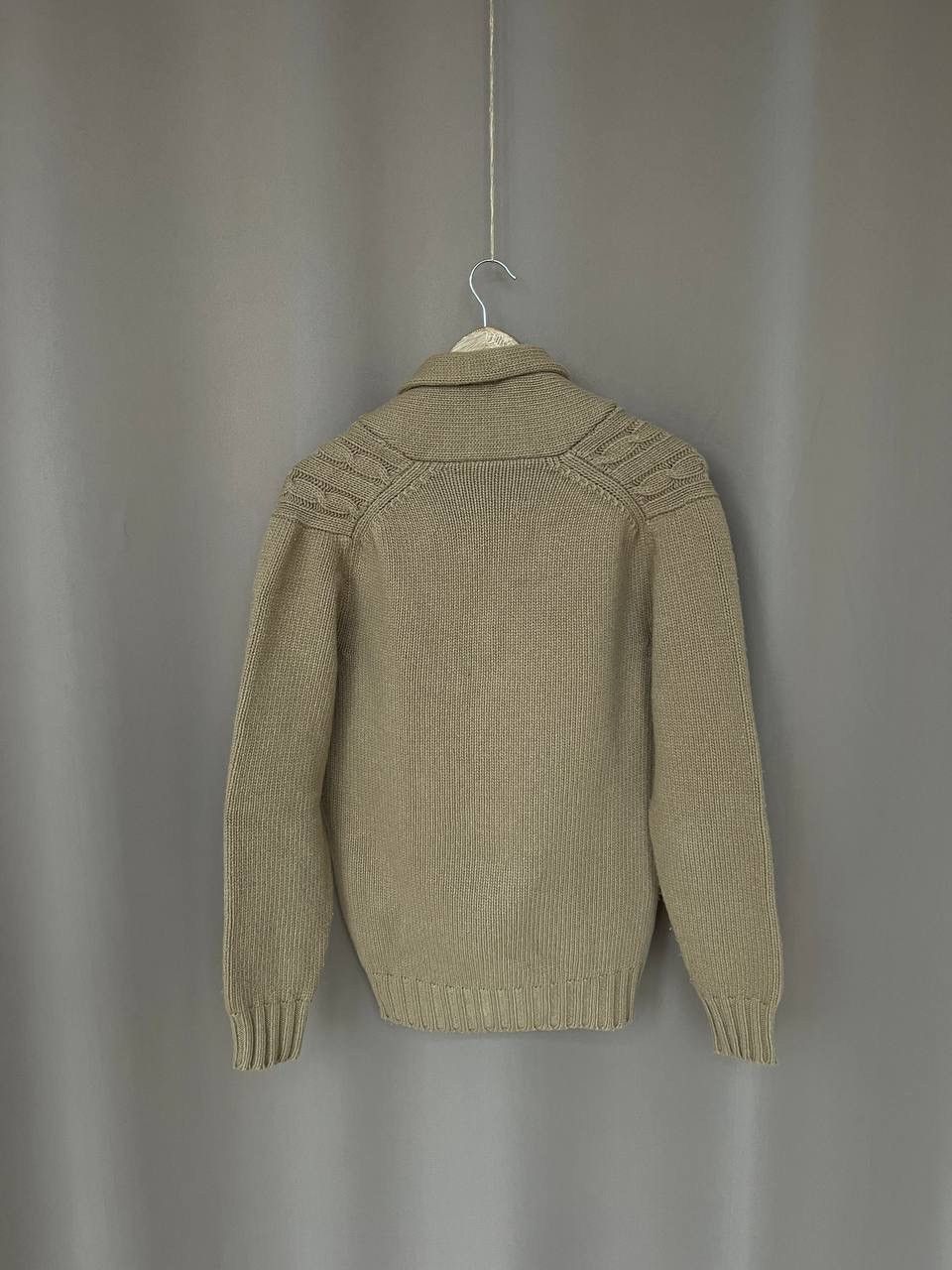 Maison Kitsune Maison Kitsune Cable Knit Wool Cardigan Size M Made in GB Size US M / EU 48-50 / 2 - 7 Thumbnail