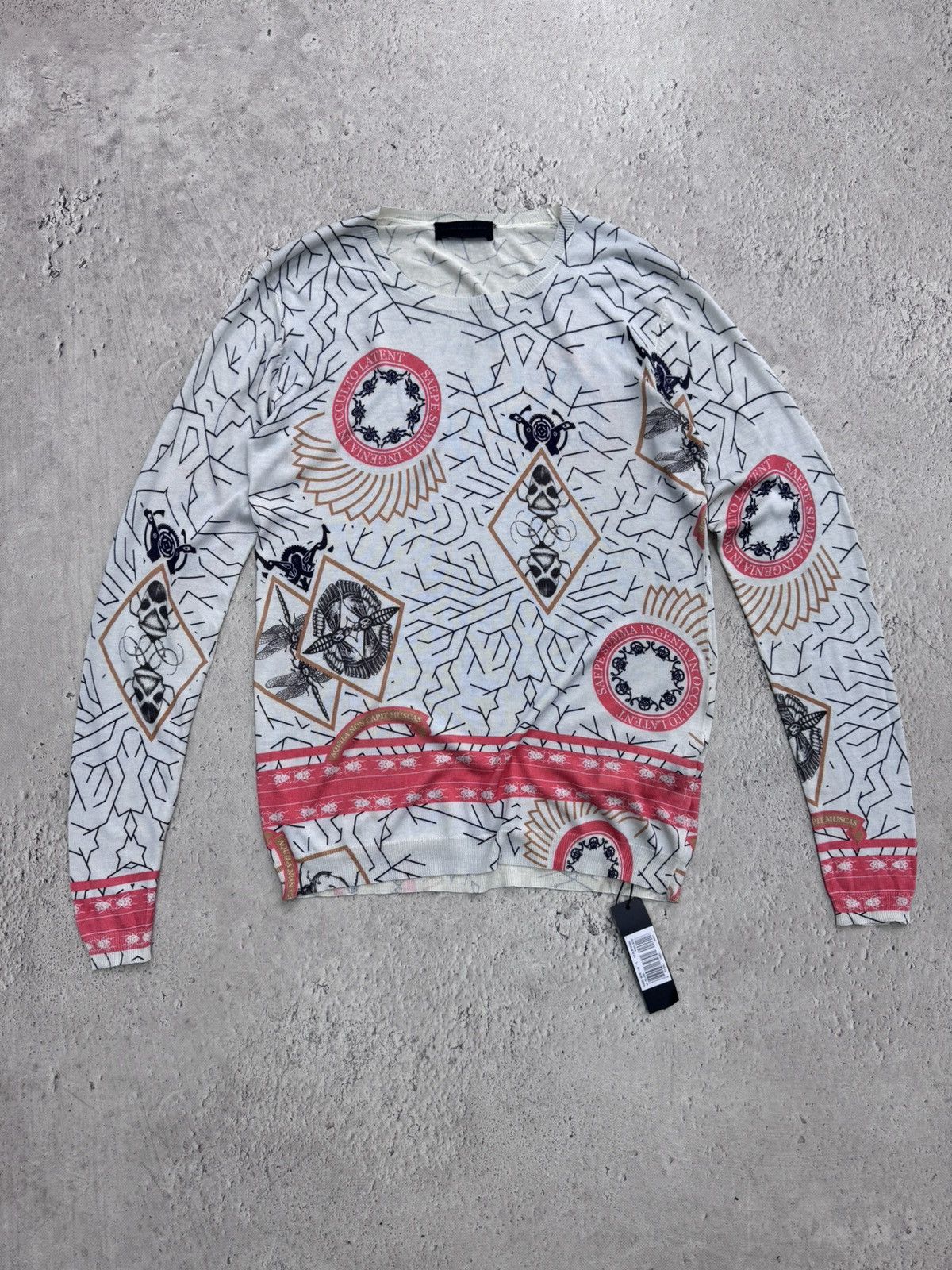 Diesel × Diesel Black Gold × Vintage Rare over print monogram diesel black gold sweater y2k Size US M / EU 48-50 / 2 - 1 Thumbnail