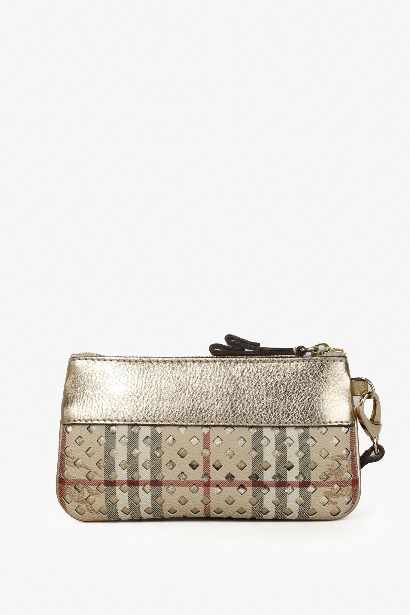 Burberry Burberry Check Laser Cut Gold Wristlet Size ONE SIZE - 3 Thumbnail