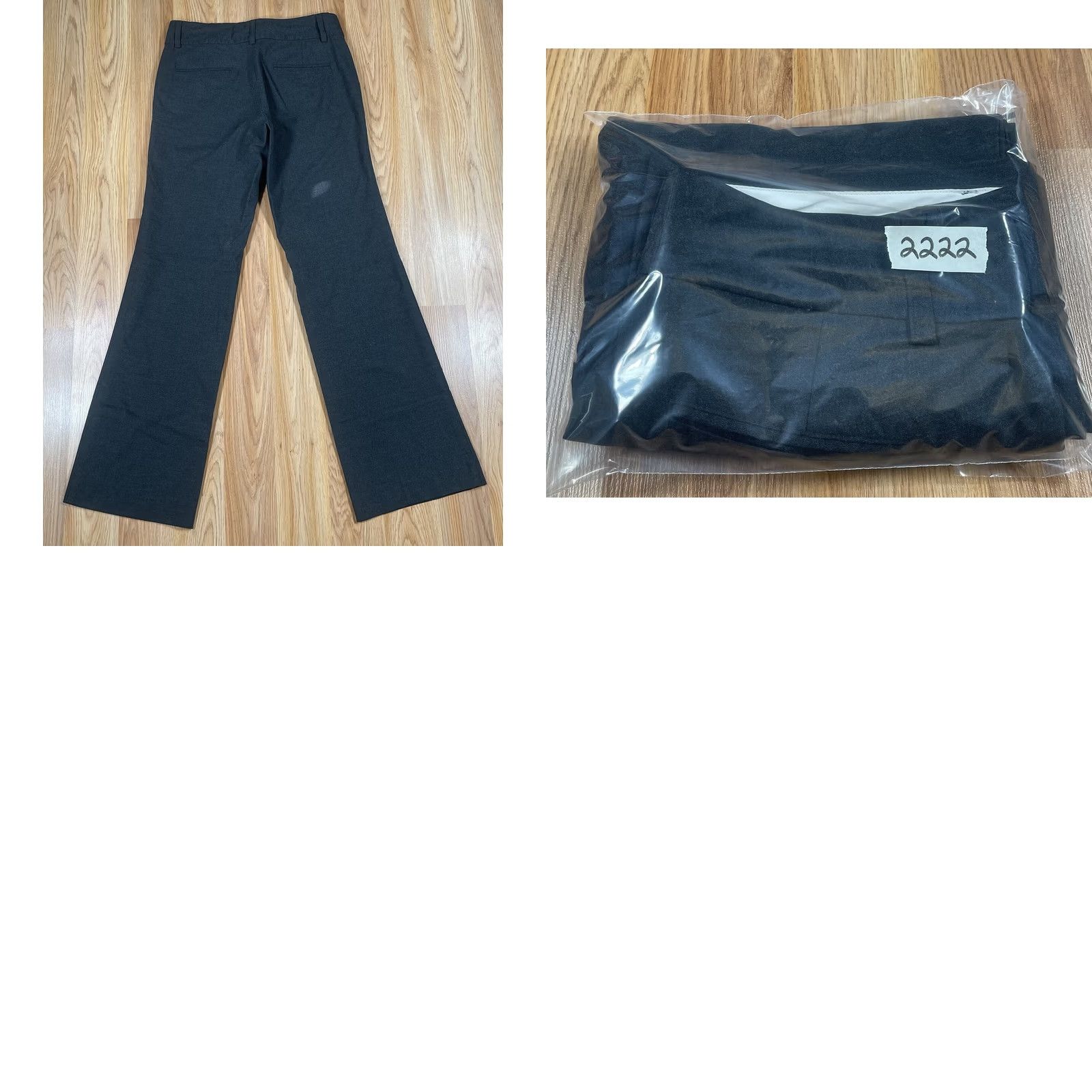 Old Navy Old Navy Womens 6 Gray Stretch Wide Leg Dress Pants - Fast Shipping - Vintage - 31.5 Size 28" / US 6 / IT 42 - 10 Thumbnail