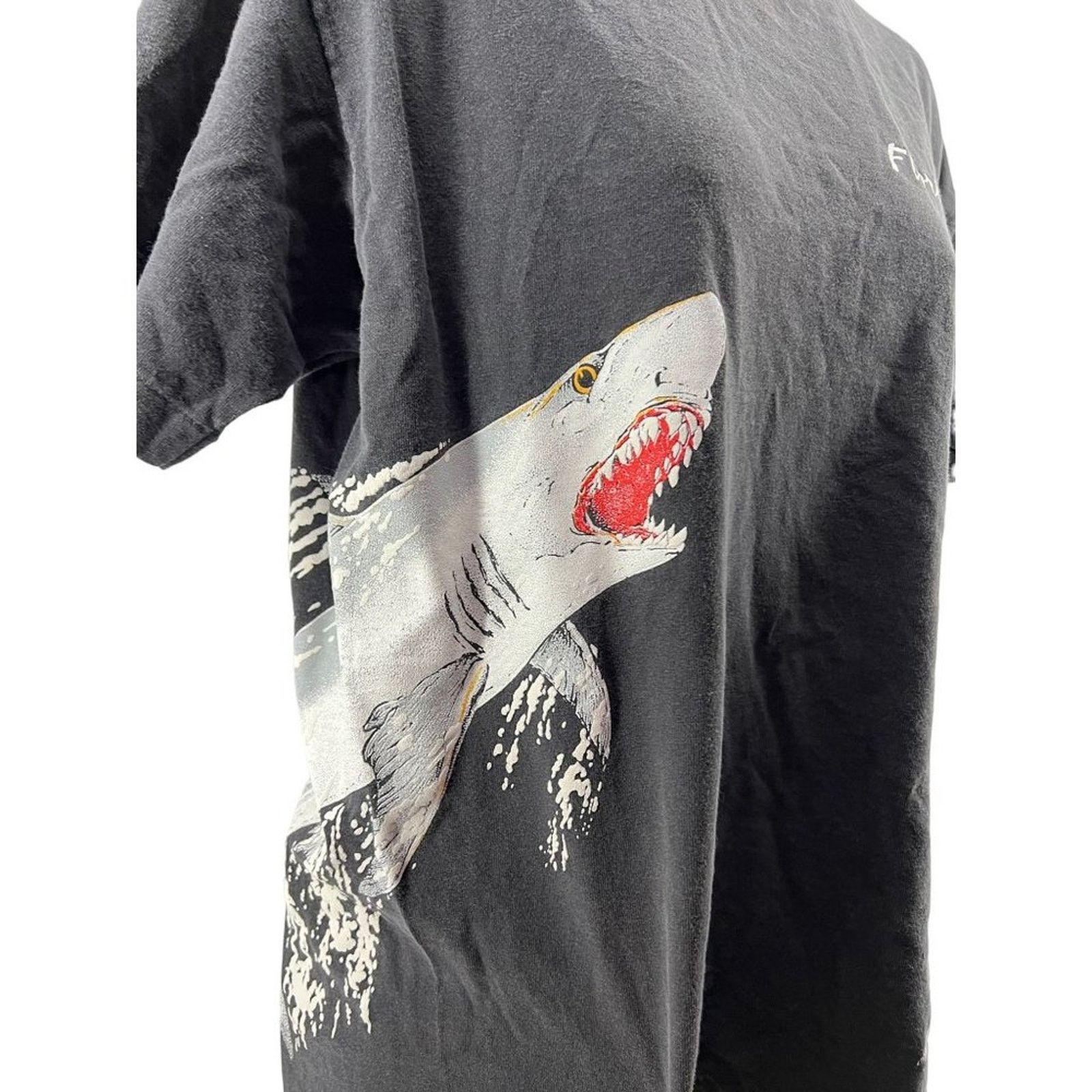 Vintage Vintage MSP Gold Leaping Great White Shark Shirt Florida L Size US L / EU 52-54 / 3 - 2 Thumbnail