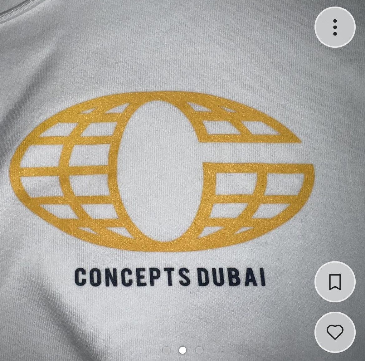 Concepts Dubai white hoodie
