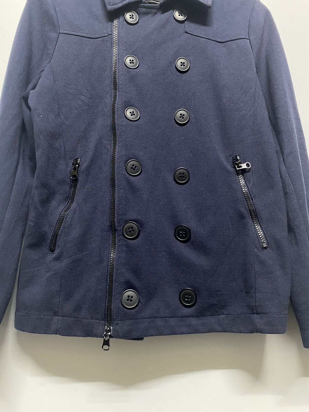 If Six Was Nine × Japanese Brand × semanticdesign Japanese Brand Semantic Design Cotton Peacoat Jacket Size US M / EU 48-50 / 2 - 9 Thumbnail