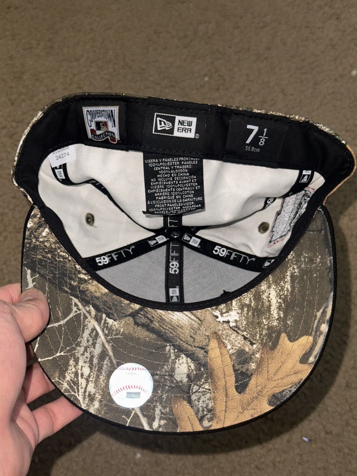 New Era 7 1/8 Arizona Diamondbacks Real Tree Fitted Hat Size ONE SIZE - 5 Thumbnail