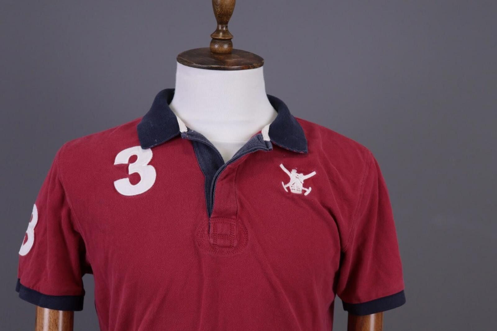 Designer Hackett London Tailored Fit Red Polo Shirt Size M Size US M / EU 48-50 / 2 - 2 Thumbnail