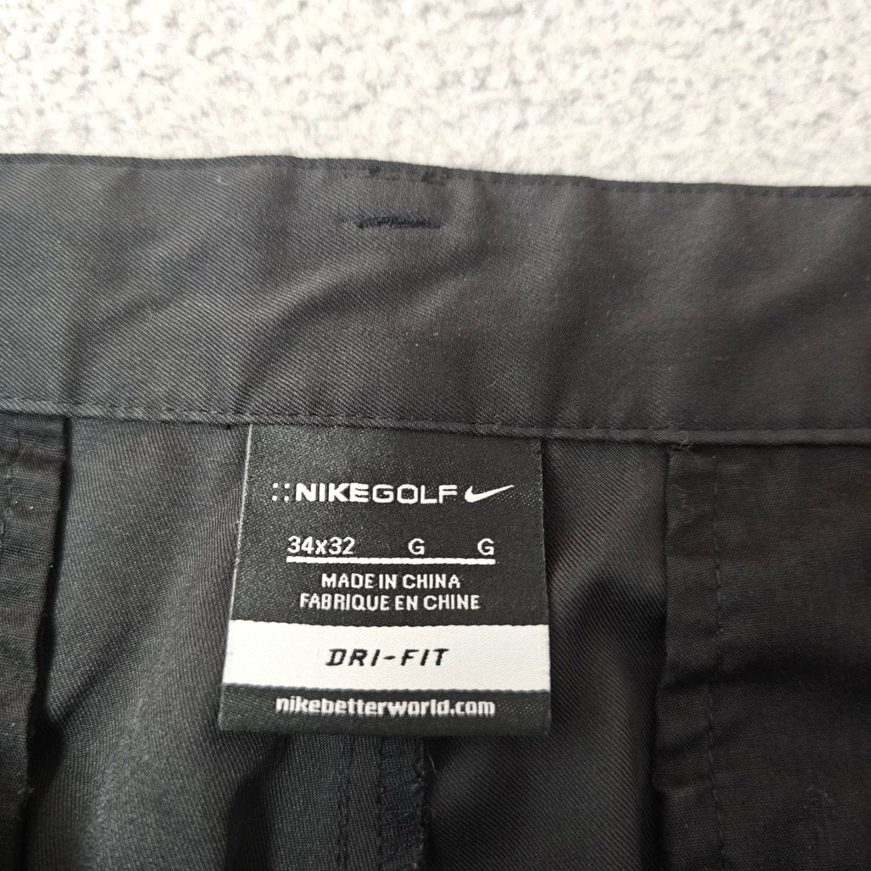 Nike Nike Dri Fit Tech Golf Pants Mens 34x32 Black Flat Front Wicking Stretch 472532 Size US 34 / EU 50 - 5 Thumbnail