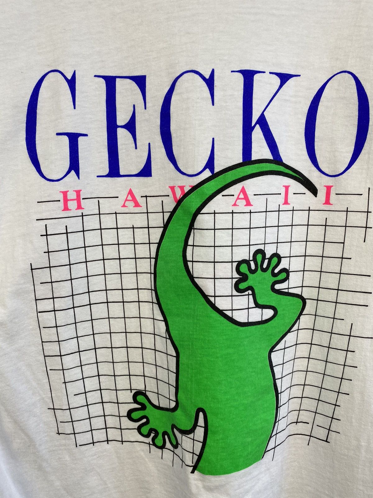 Vintage Gecko Hawaii Vintage 90s Skater Surfer T-Shirt Size US L / EU 52-54 / 3 - 4 Thumbnail