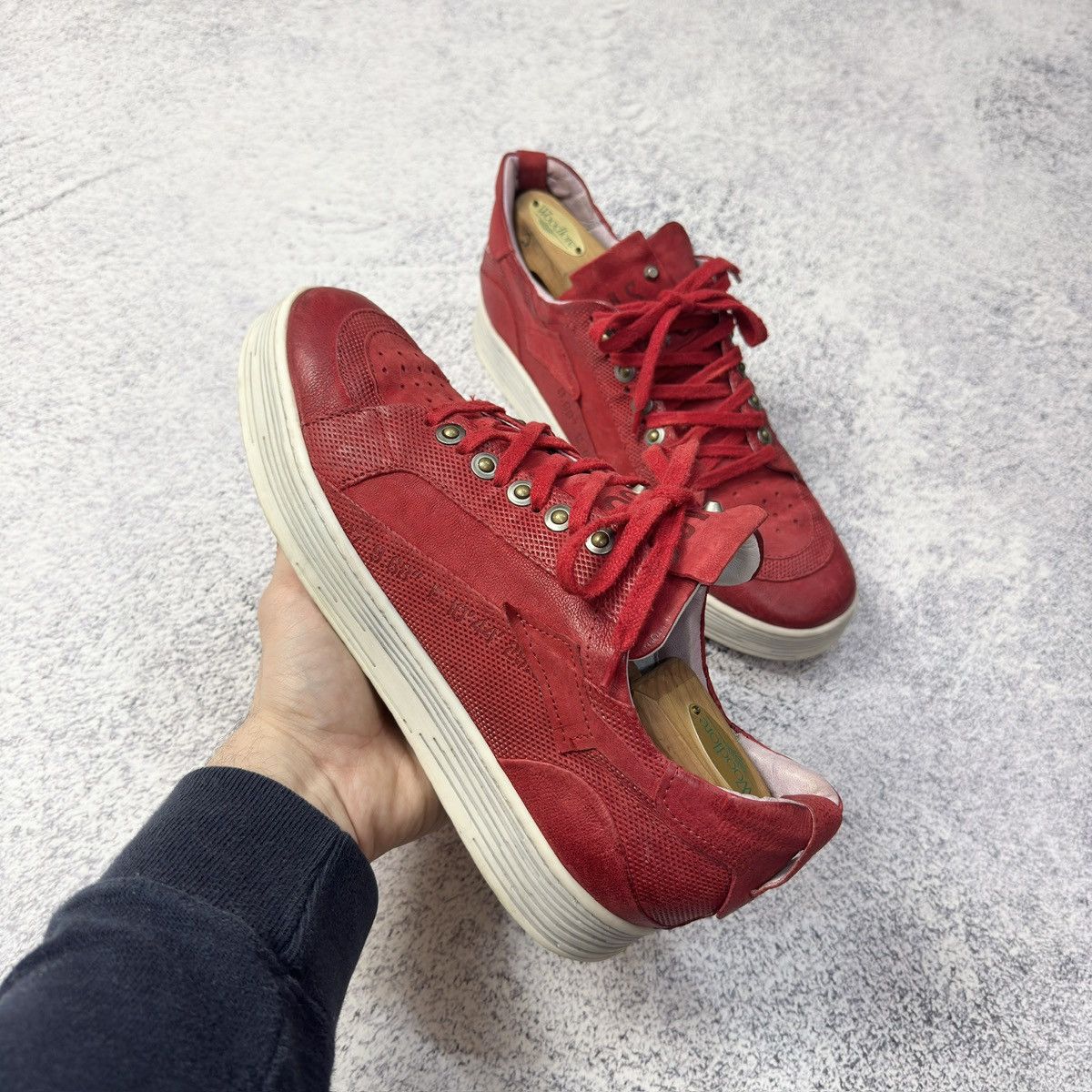A.S.98 A.S.98 Mens Leather Sneakers US9 UK8 EU42 27cm Size US 9 / EU 42 - 7 Thumbnail