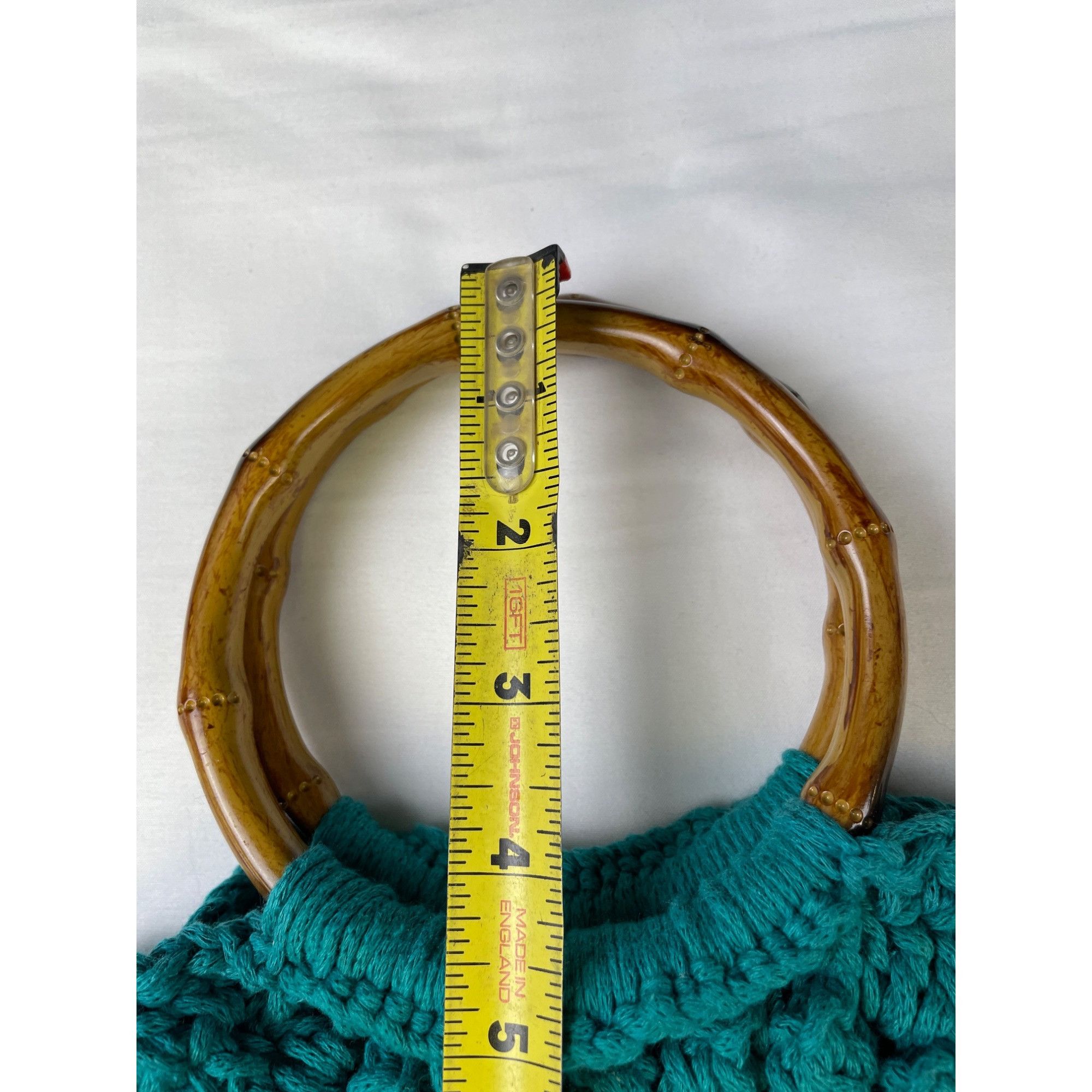 Other Handmade Women's Peace Reversible Knitted Green/Multi Handba Size ONE SIZE - 7 Thumbnail